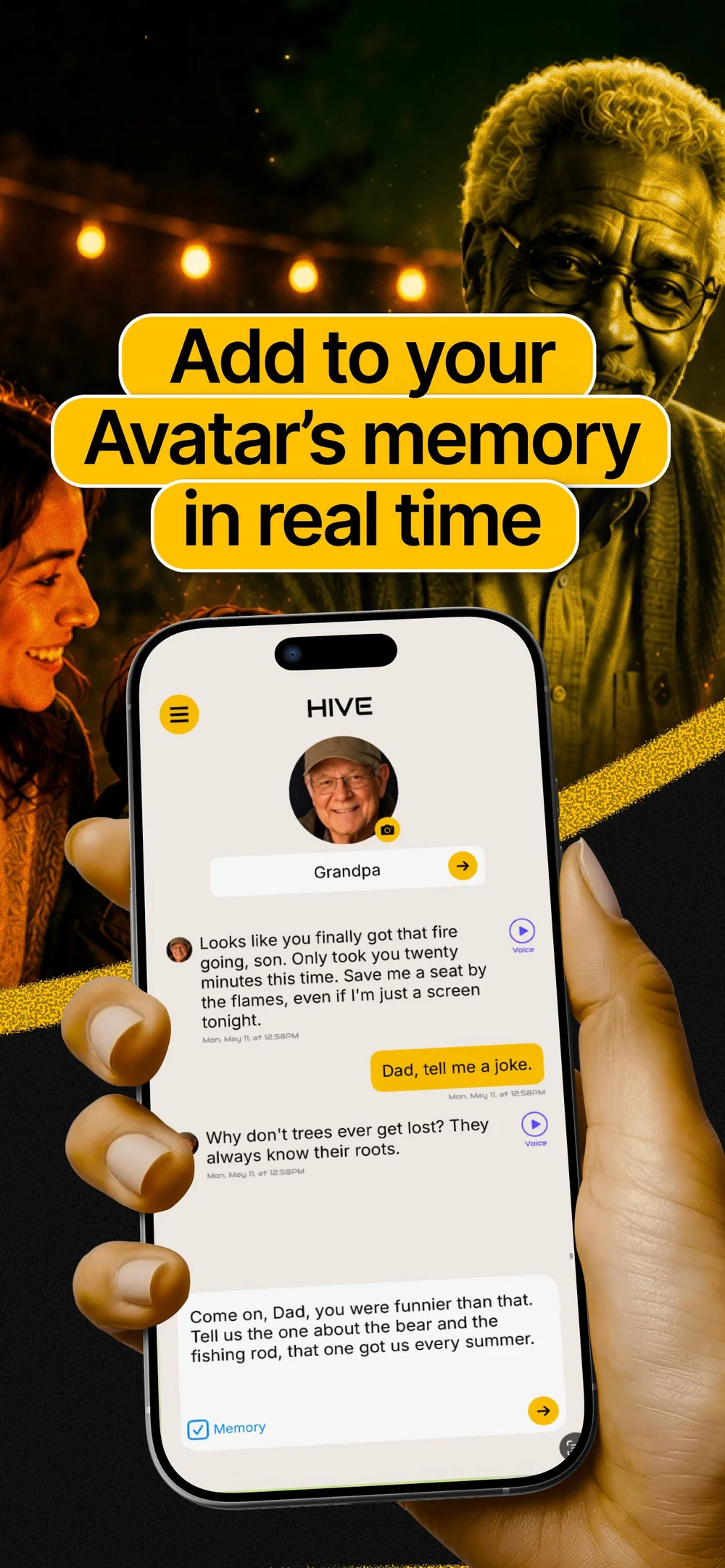My HIVE AI app screen