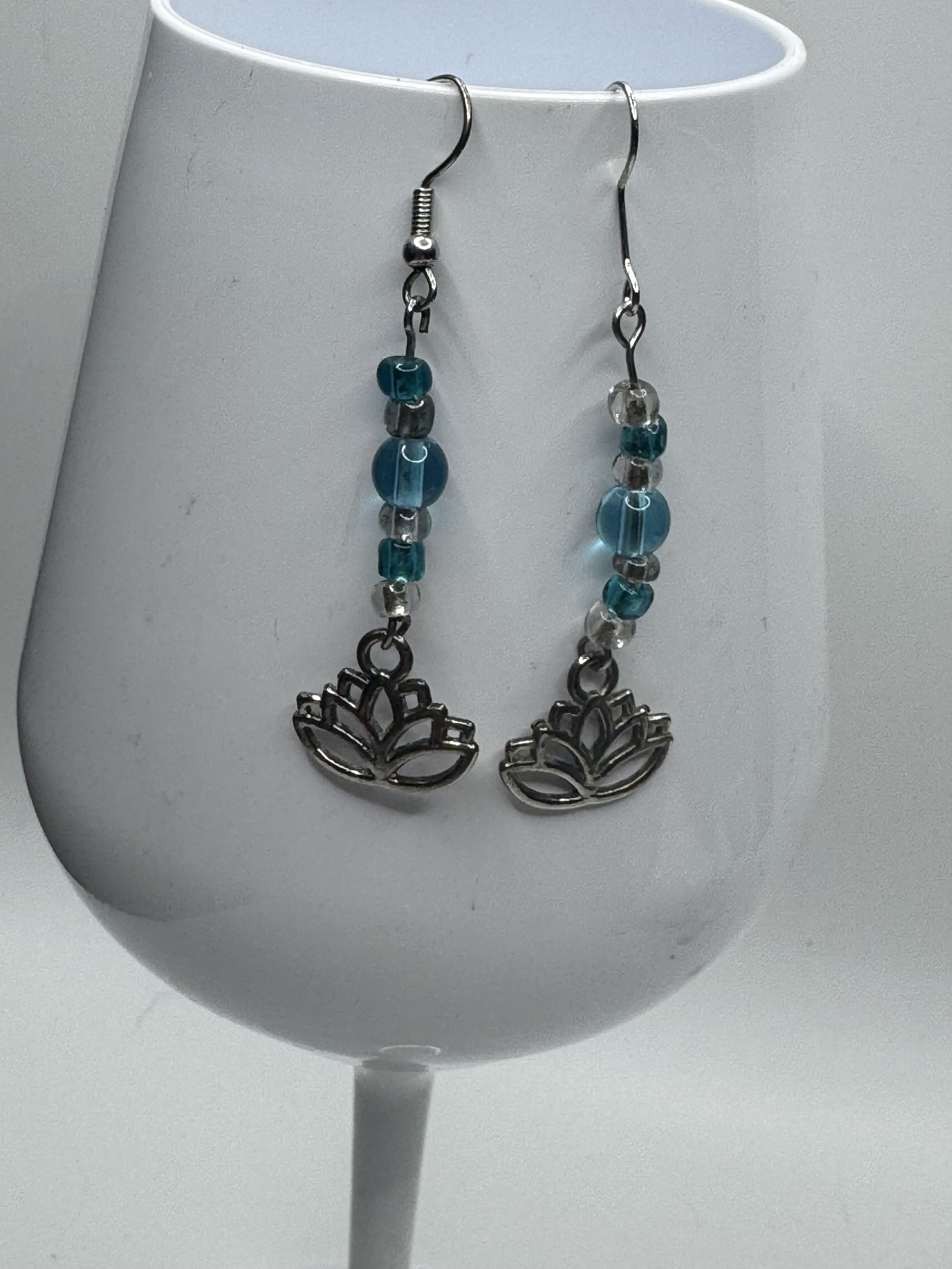 Med Blue Lotus Charm Earrings 4.jpeg