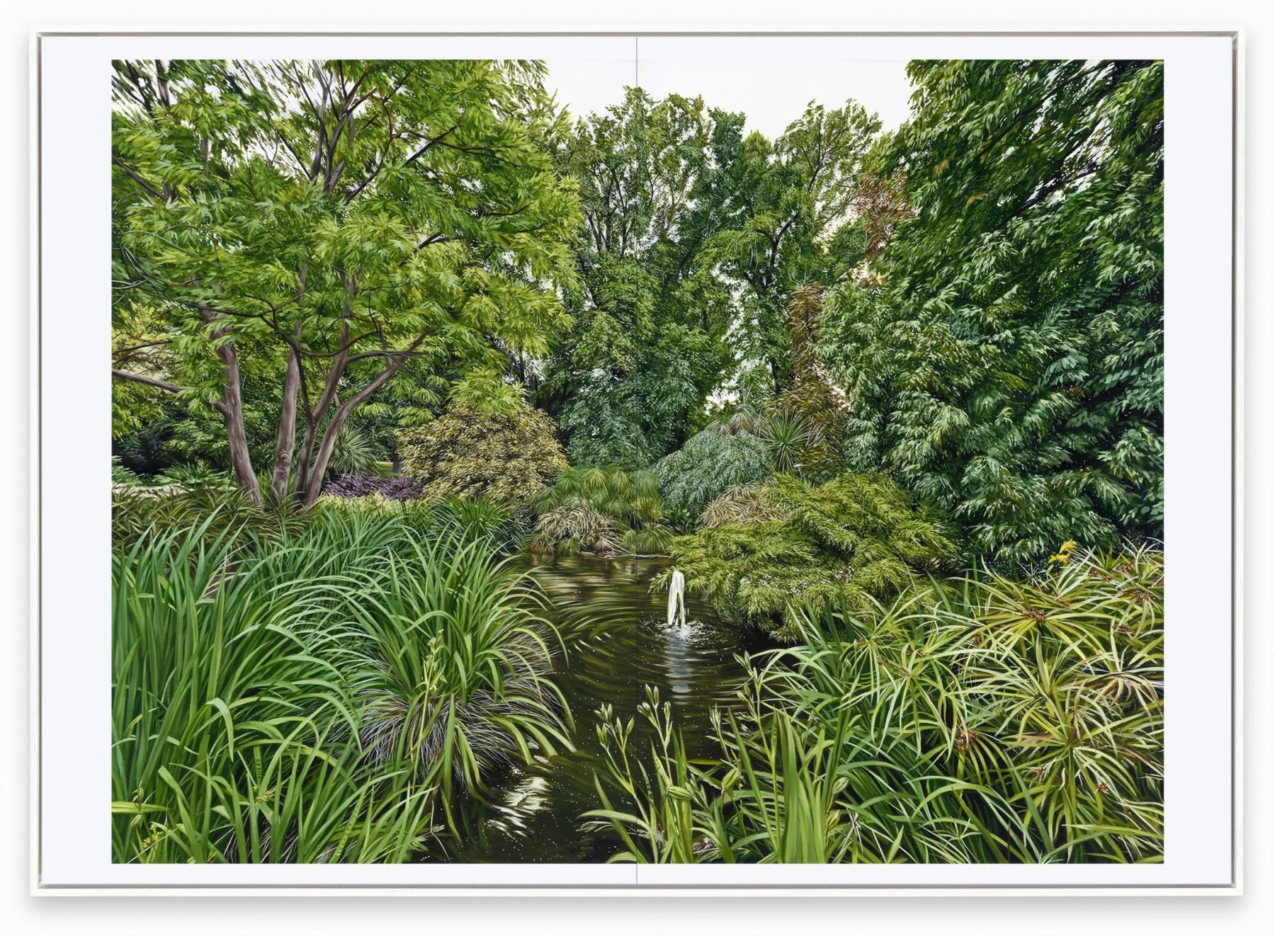 Rest (2025) oil on aluminium composite panel, 150 x 210 cm