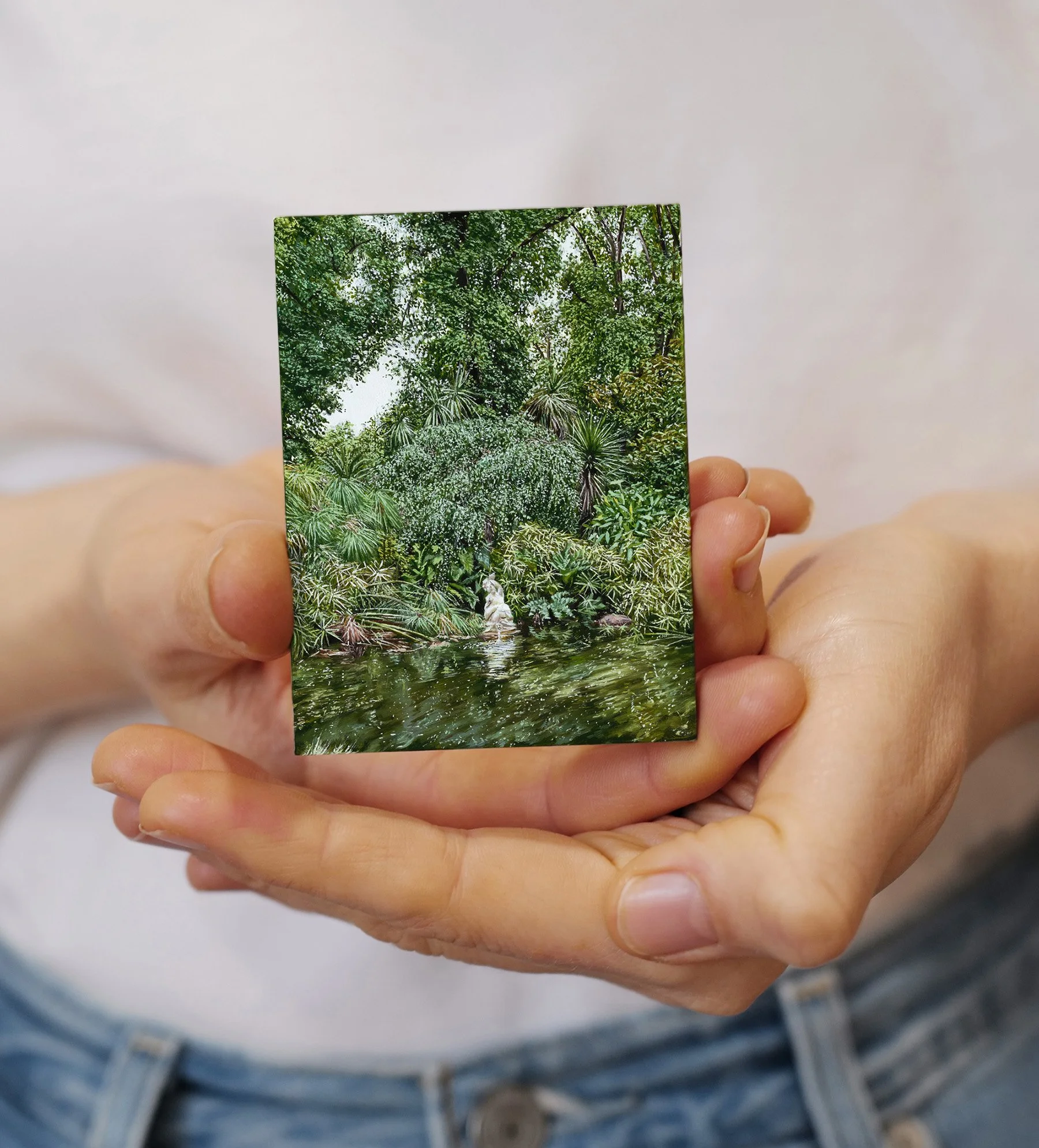 Dapple (2025) oil on wood panel, 8 x 6cm 