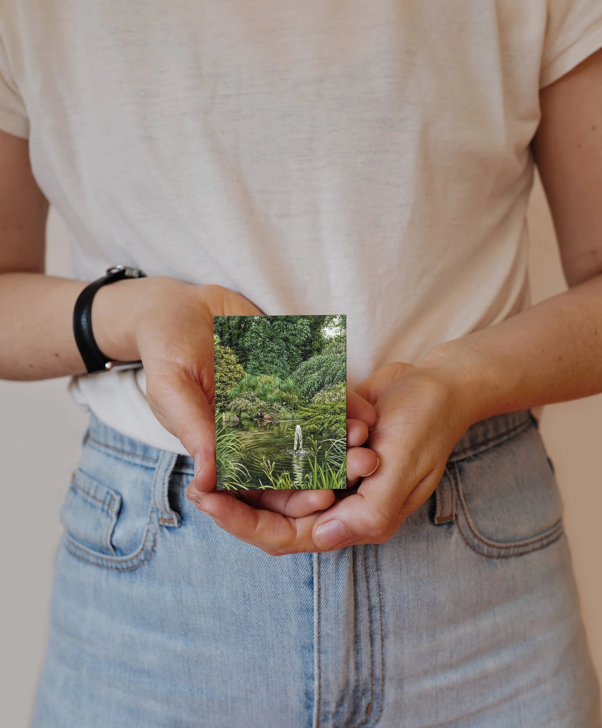 Microcosm (2025) Wynne Prize Finalist, oil on wood panel, 8 x 6cm