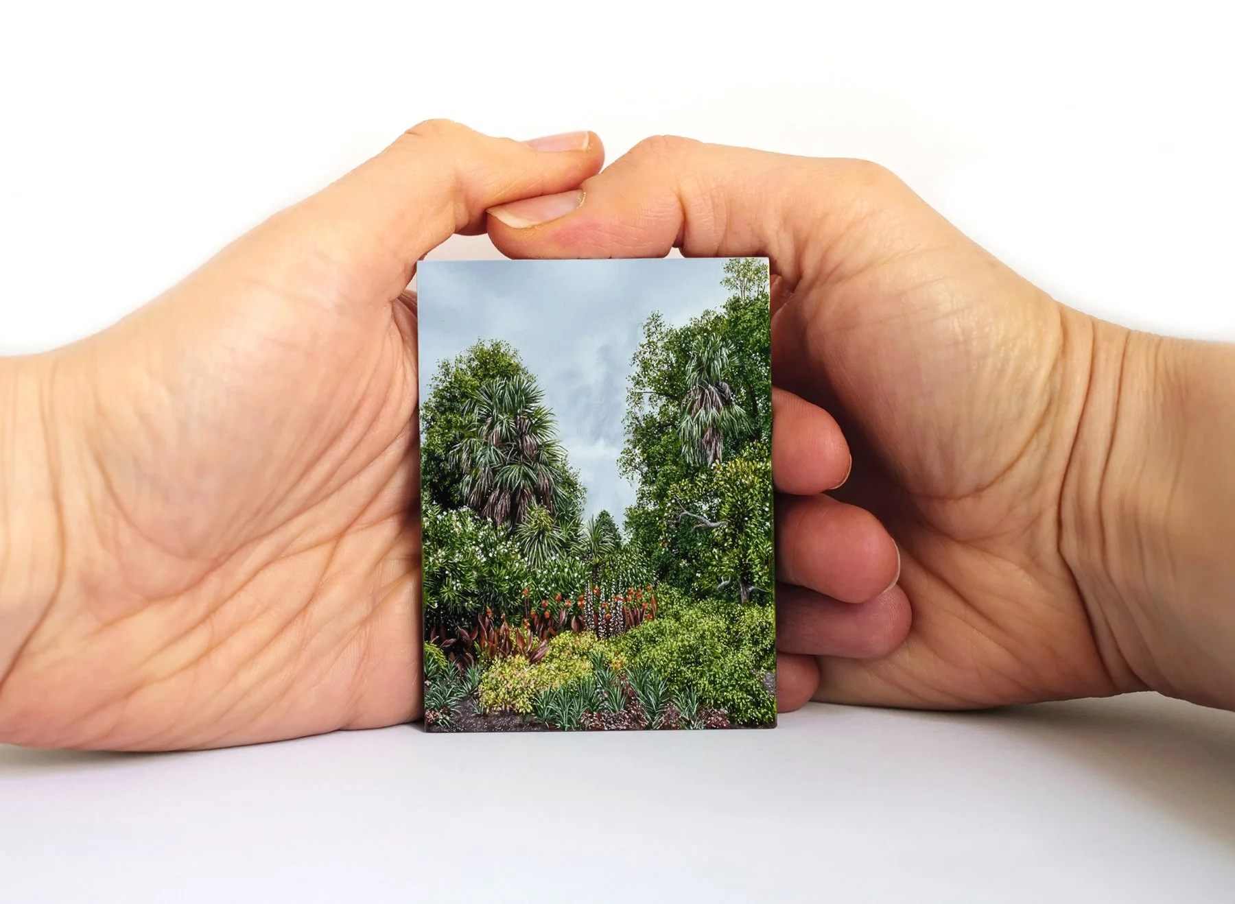 Labyrinth (2024) oil on wood panel, 8 x 6cm