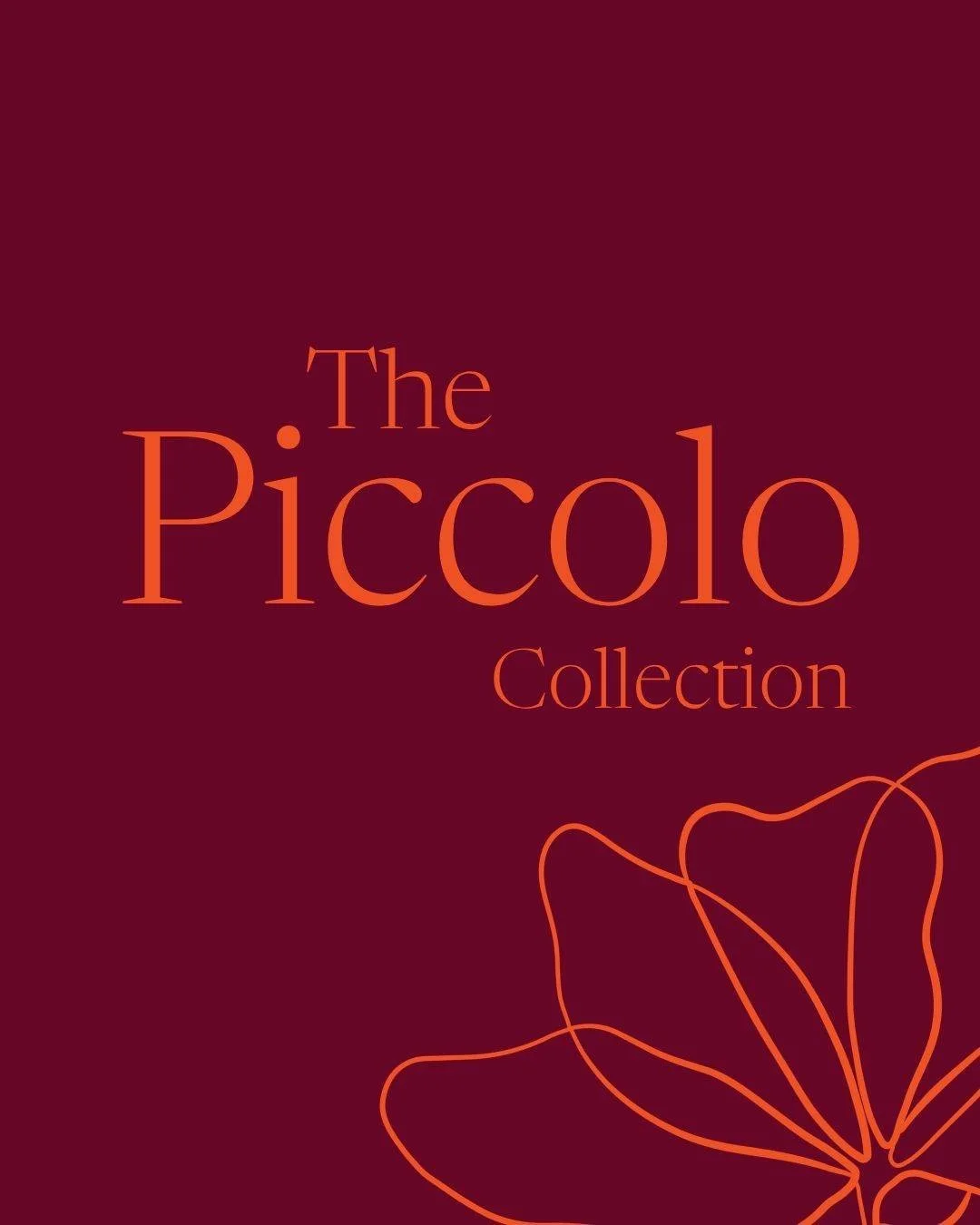 Not every wedding looks the same - and our Piccolo Collection was created with that in mind.

Three curated collections, designed with everything you need to complete your intimate celebration.

If you'd like more information or to check availability