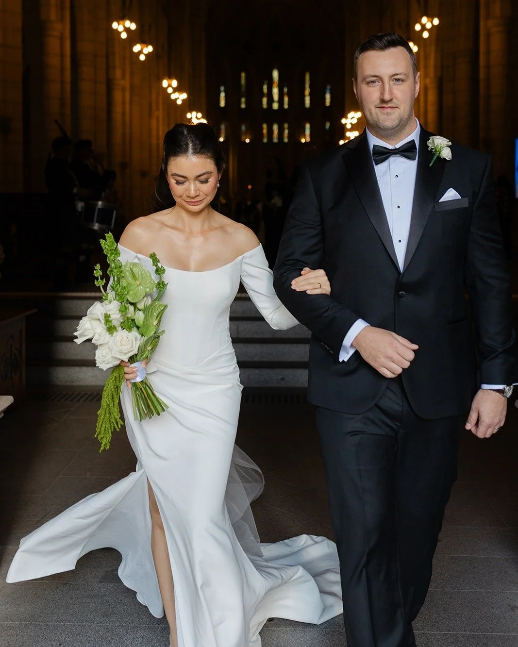 Lisa &amp; Craig 💚

Photography: @meadowlanevisuals 
Dress - @luv_bridal 
Makeup - @mdg_makeup_hair 
Bagpipes and Drums - @brisbanepipeband 
Musician - @chrishutchisonweddings 
Venue - @indooroopillygolfclubweddings