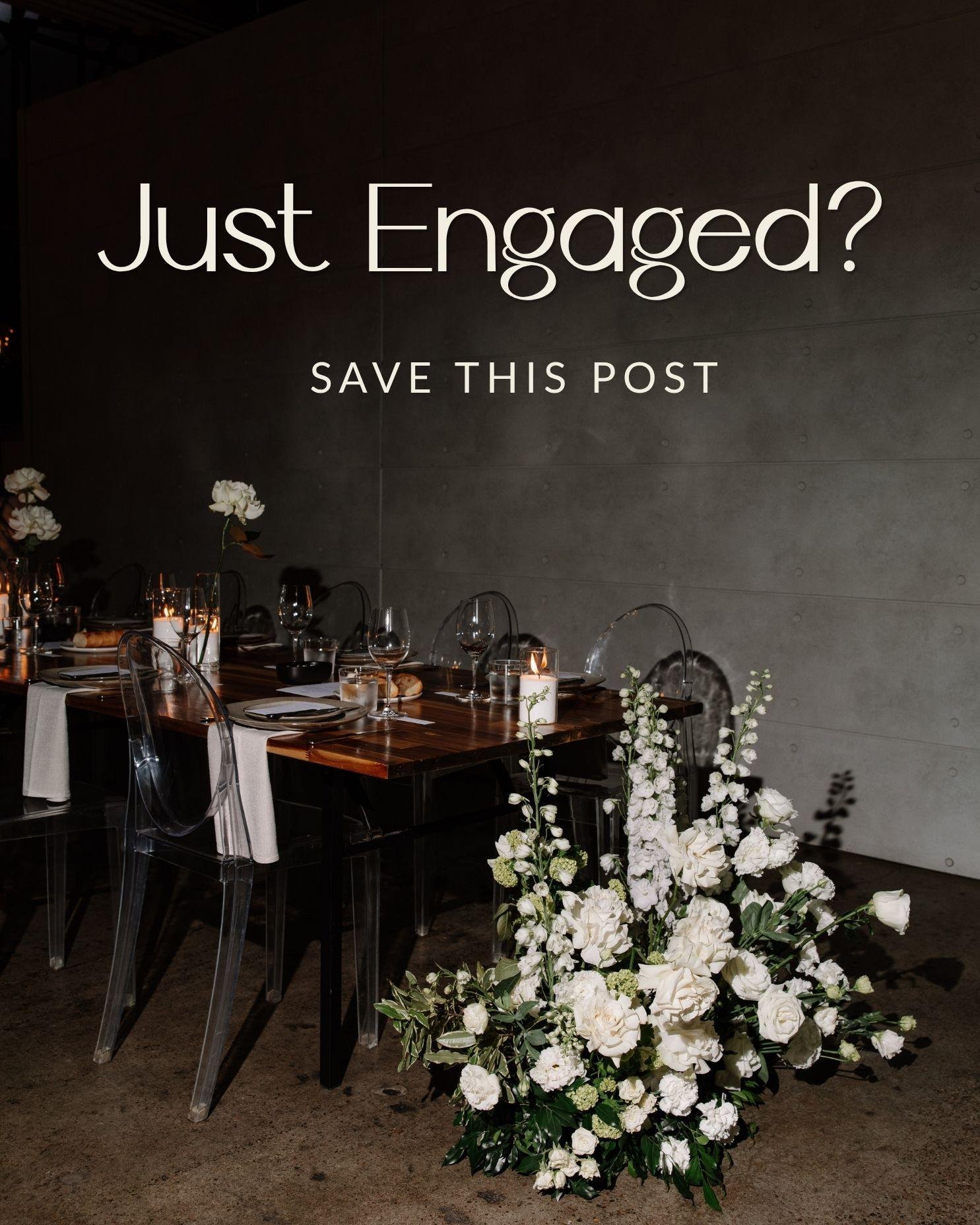 Just engaged and not sure where to start with wedding flowers?
Save this post and use it as a starting point.

If you&rsquo;re planning a 2027 wedding and just starting to think about florals, we&rsquo;re always happy to chat.

Get in touch with us t
