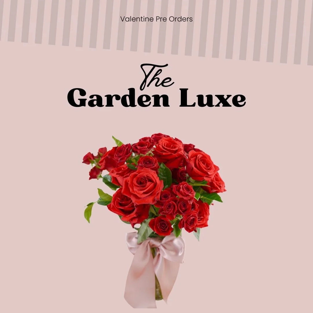 Luxe Garden Rose Vase