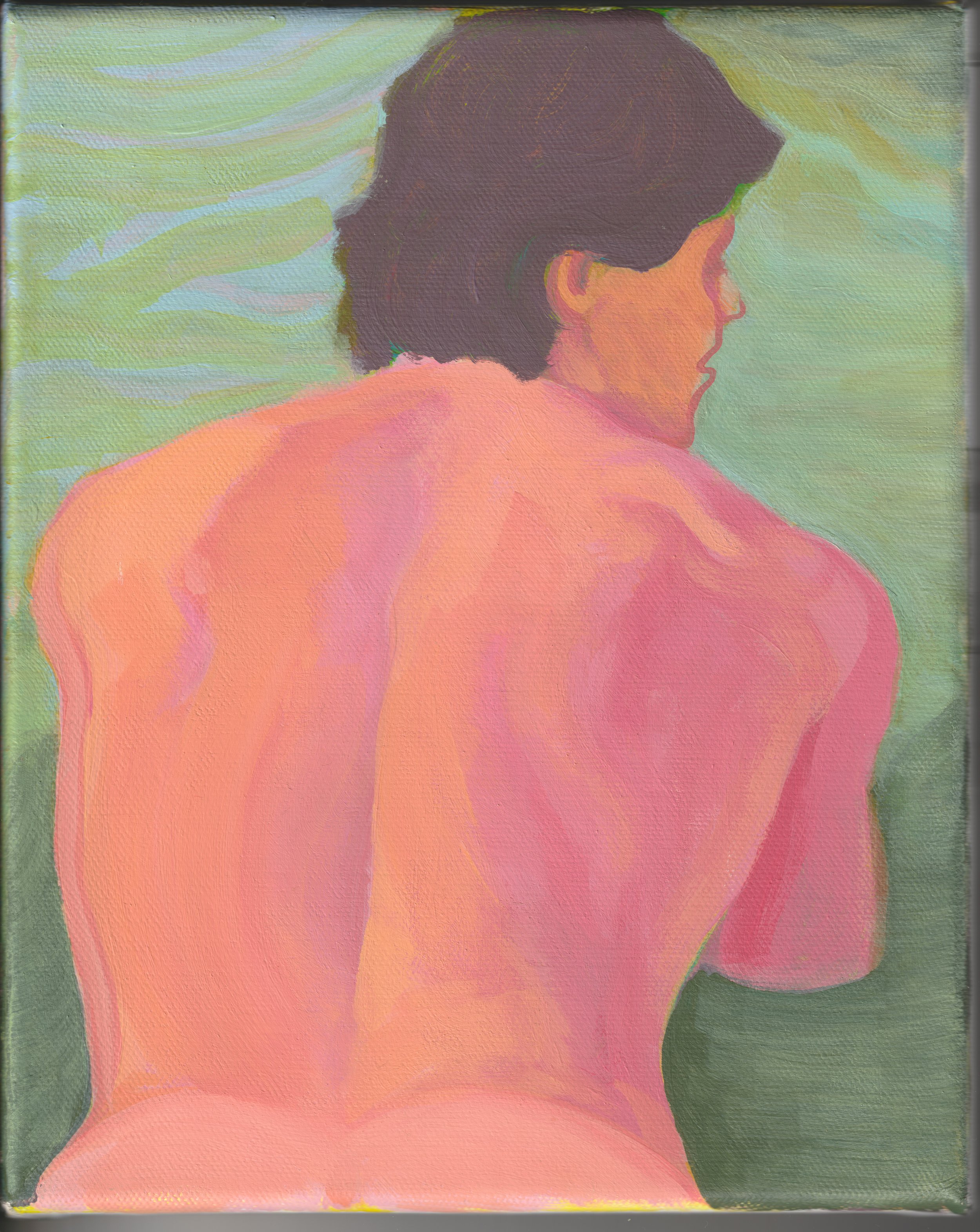 "Bather"
Acrylic on Canvas
8"x10"
2022
$100