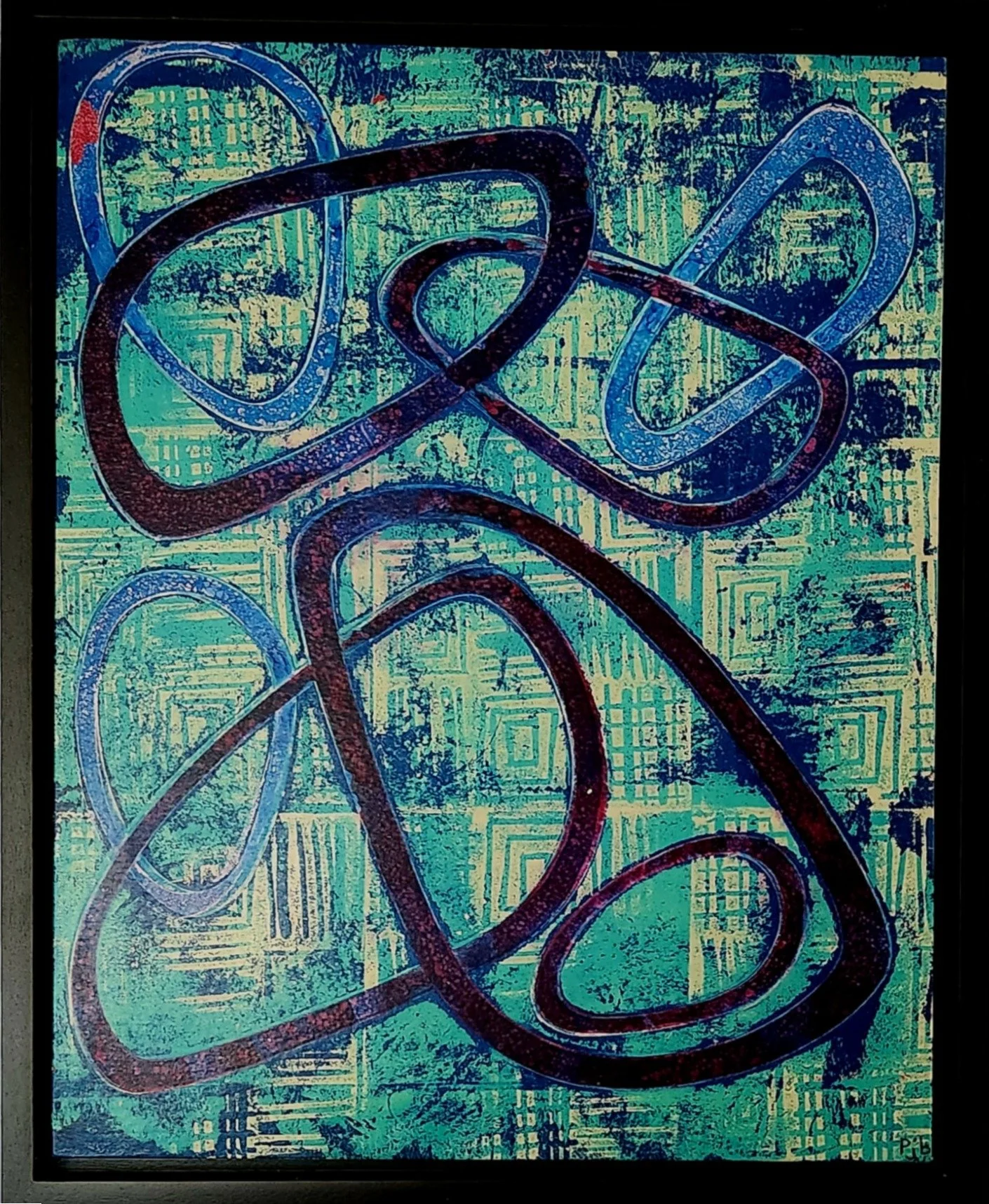 Finding Connection - 
Connection, community, tribe, or whatever you call the 
sense of belonging with others is a primal need that drives 
human relationships.  These simple interlocking shapes 
are reminiscent of the journey we take to find that spa