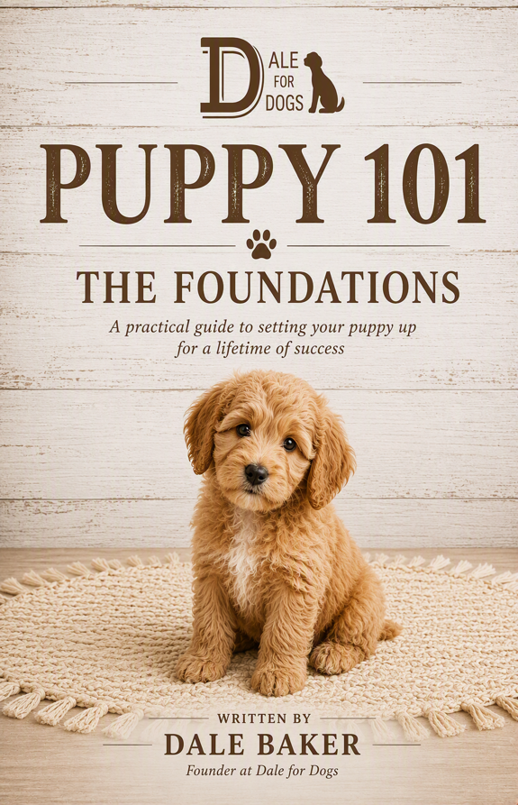 puppy training eBook cover Melbourne Dale For Dogs