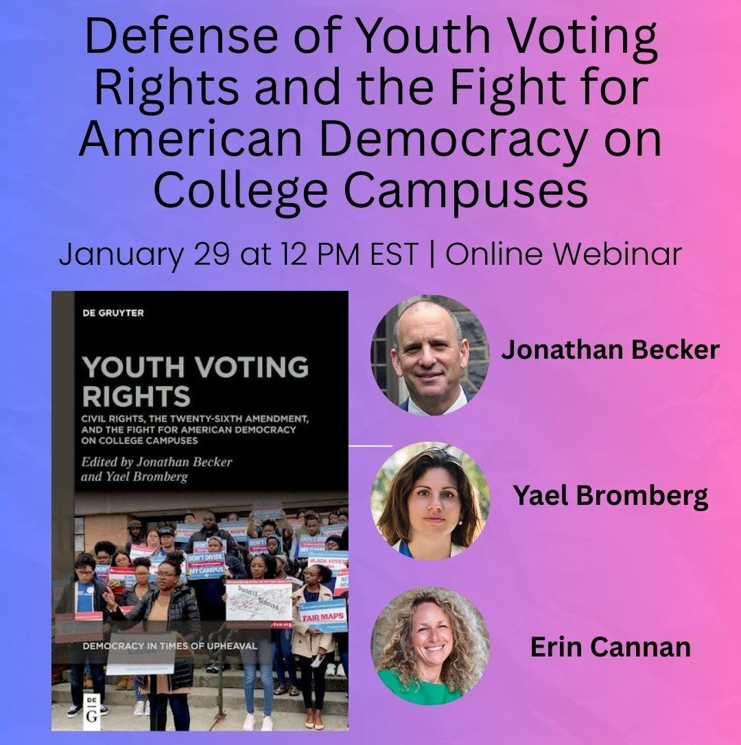 Defense of Youth Voting Rights and the Fight for American Democracy on College Campuses