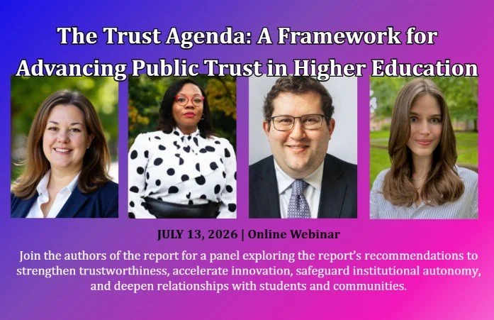 The Trust Agenda: A Framework for Advancing Public Trust in Higher Education