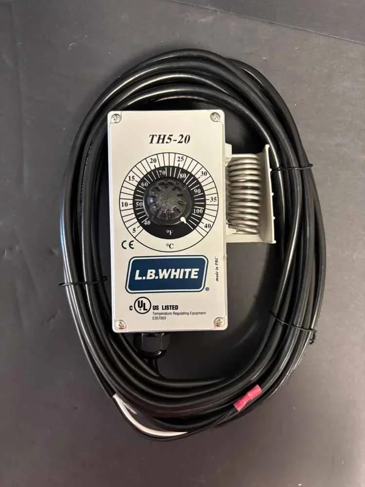 LB White Thermastat W/25" Cord