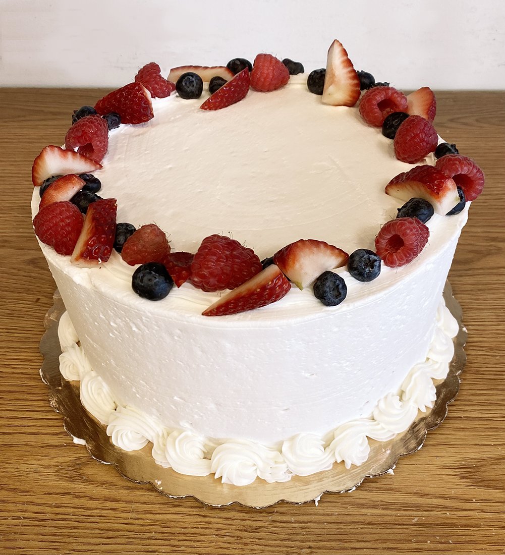 Berry Cream Cake — The Bake Shoppe Des Moines Bakery, Cakes, Cookies and Pastries