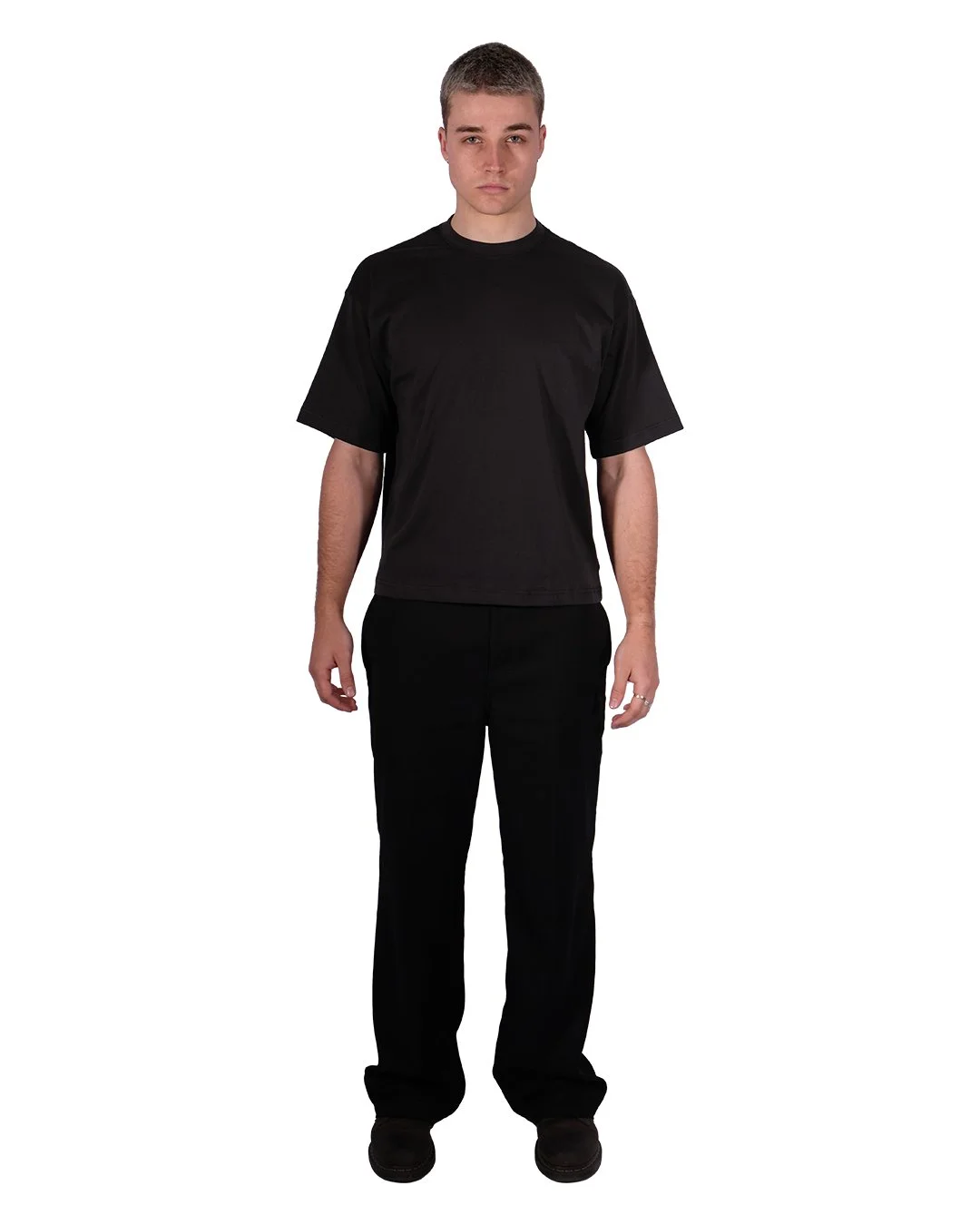 Box Fit T Shirt - Washed Black