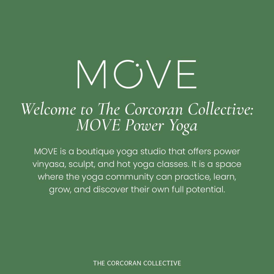 Today we are thrilled to welcome @movepoweryoga to The Corcoran Collective. 

With over a decade of experience in the fitness industry and a deep-rooted passion for sports medicine and exercise science, their team is dedicated to guiding clients on p