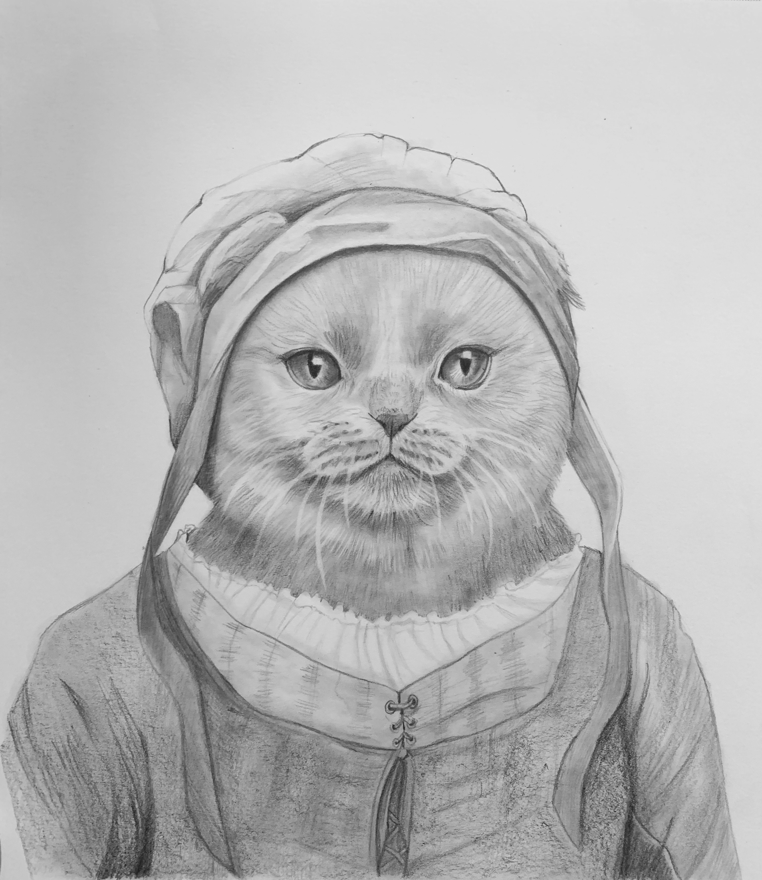 Goodwife Gravylicker - graphite sketch