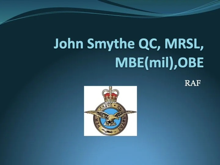 The History of John Smythe — John Smythe