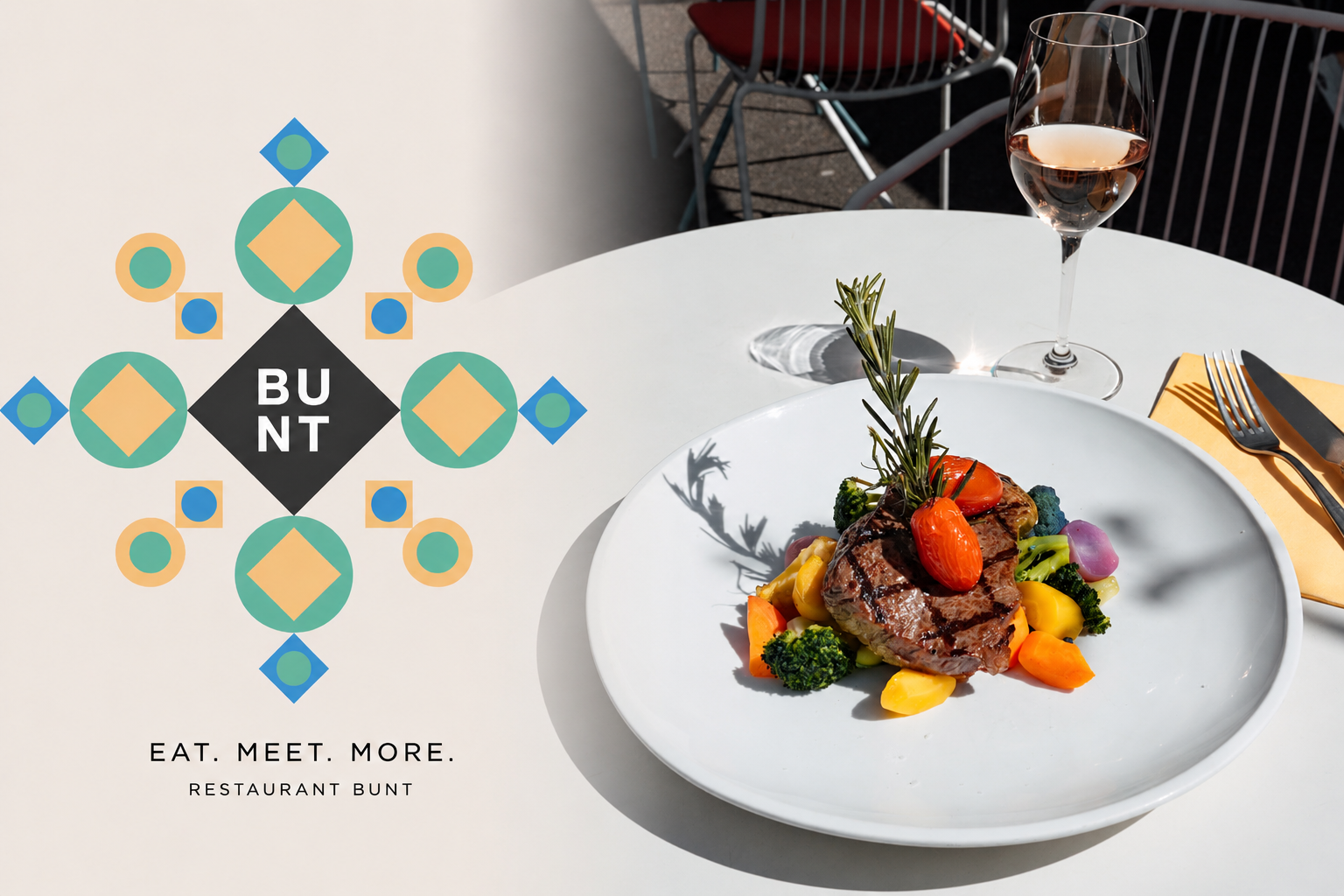 BUSINESS LUNCH IM RESTAURANT BUNT – MITTAGSMENÜ ODER VEGI ISLAND?