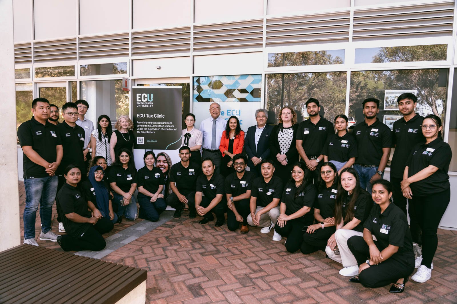 Photography coverage of a student-focused event by Edith Cowan University's Tax Clinic.
