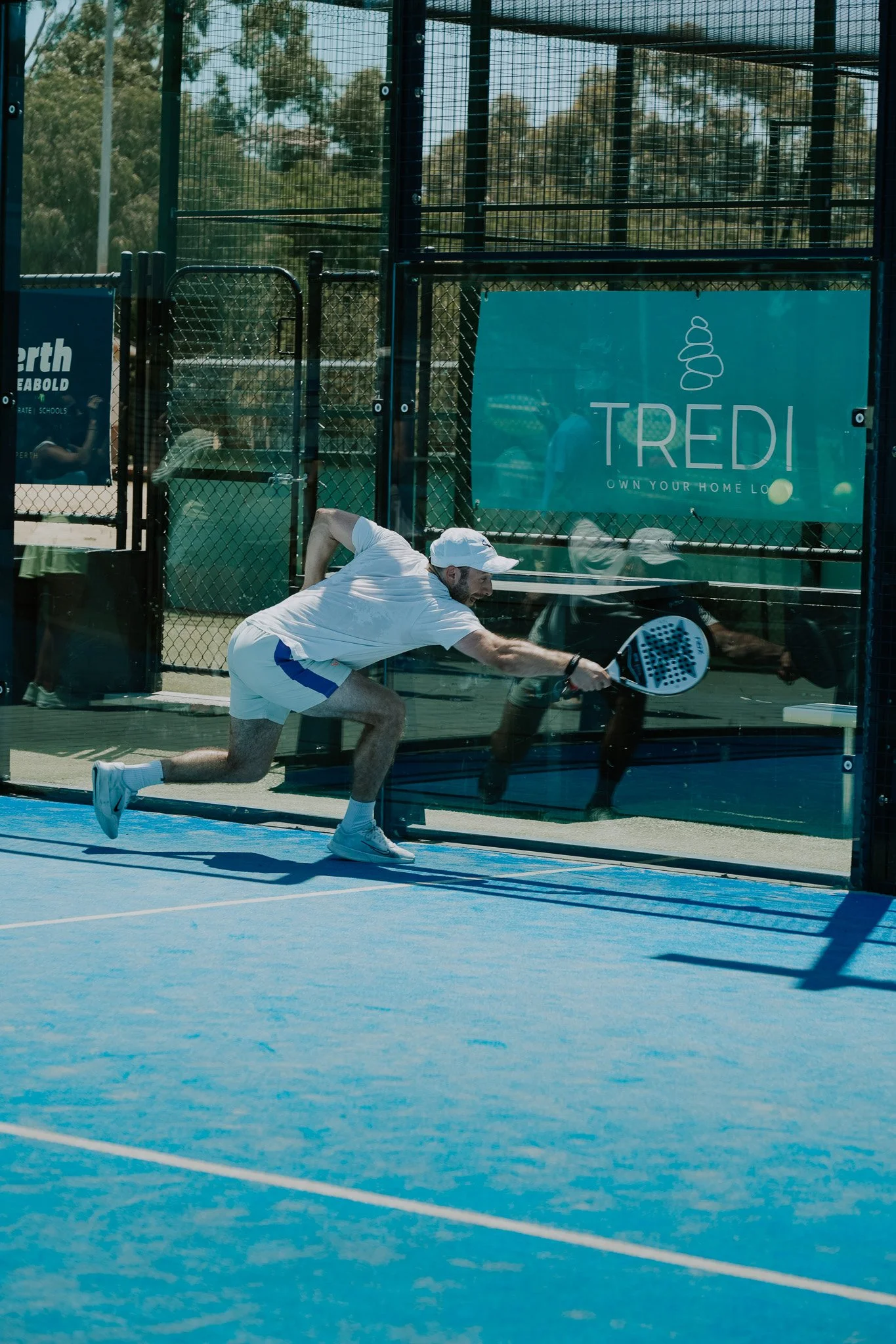 Male padel tennis player