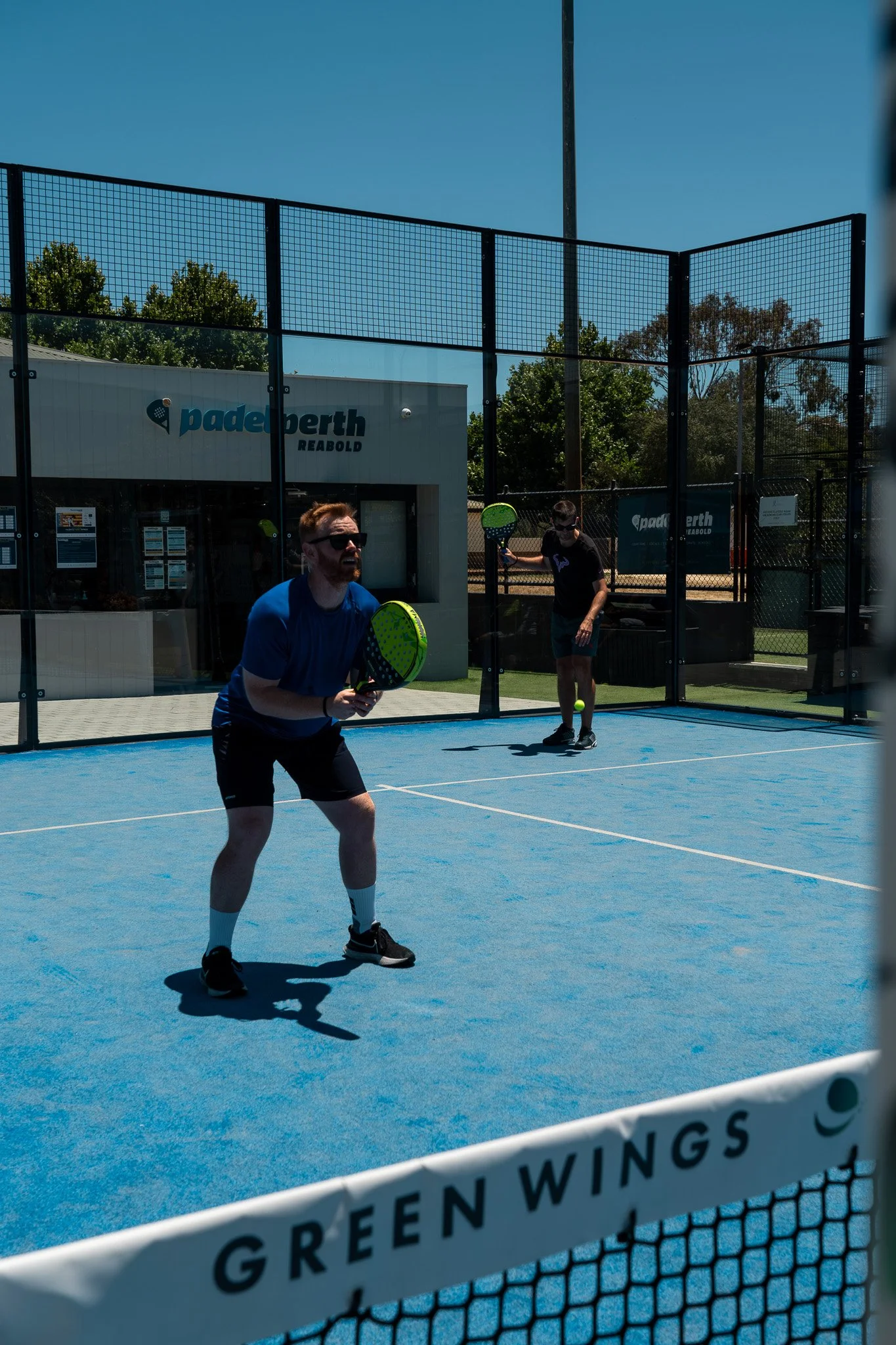 Male padel tennis player