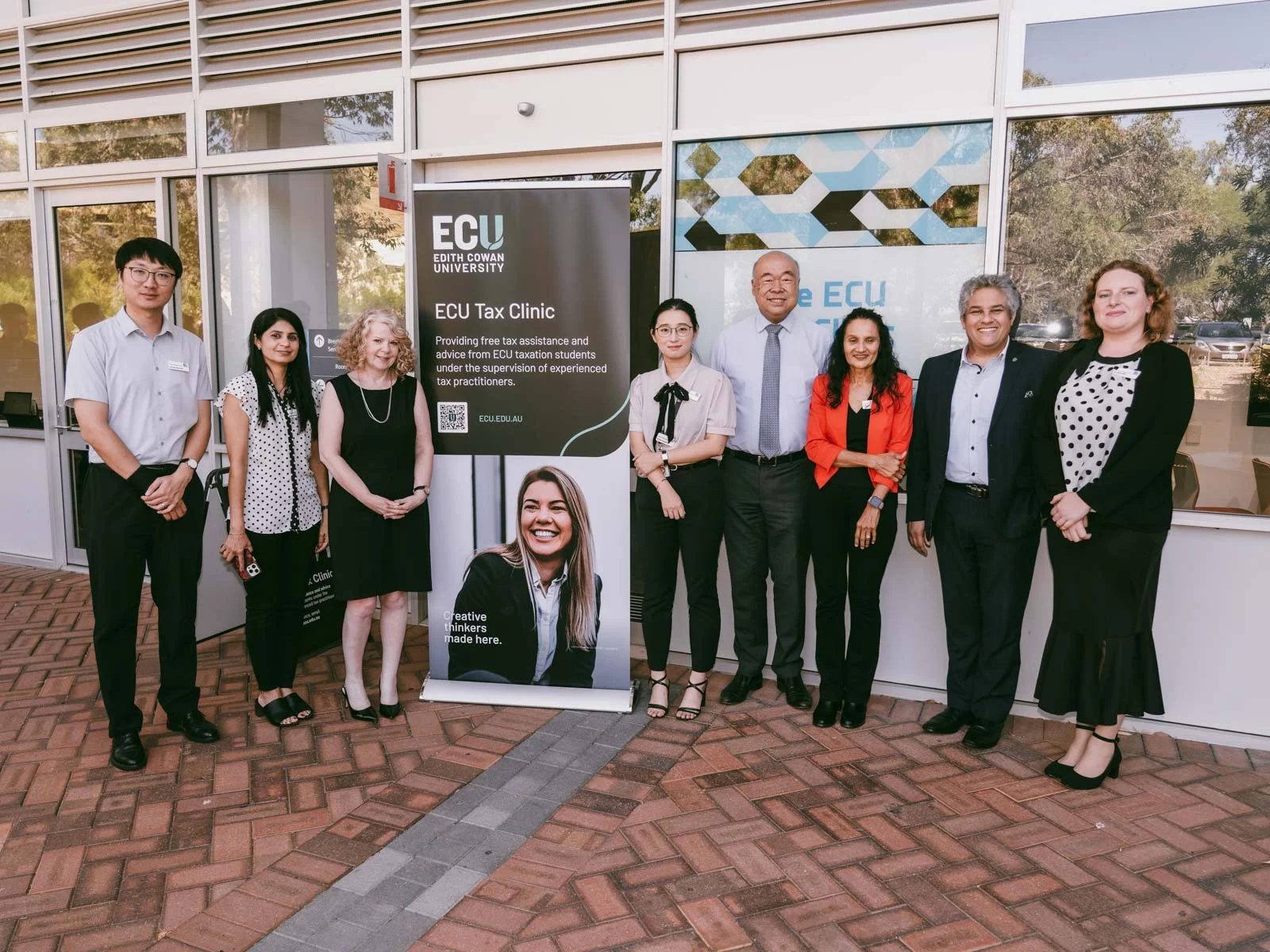Photography coverage of a student-focused event by Edith Cowan University's Tax Clinic.