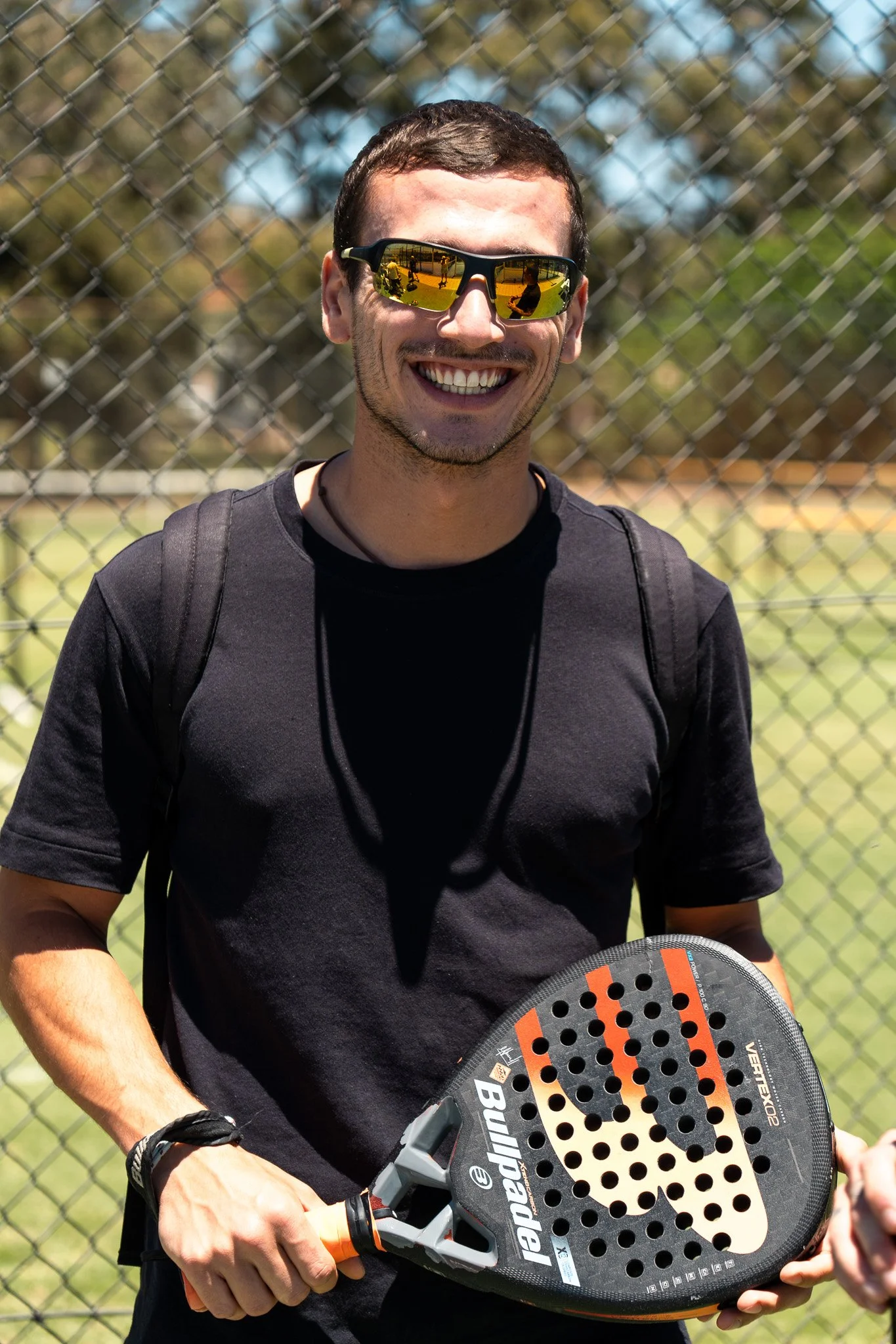 Man padel tennis player