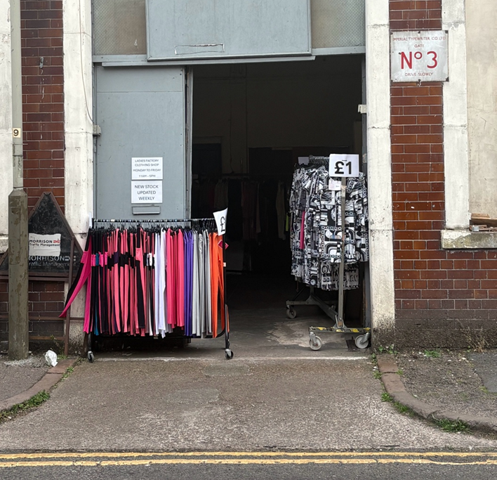  Our research has taken us to industrial sites around Spinney Hills where small scale workshops continue to produce clothing, and textiles are carted between small garages in shopping trolleys. In the wake of the 2020 Boohoo scandal, in which journal