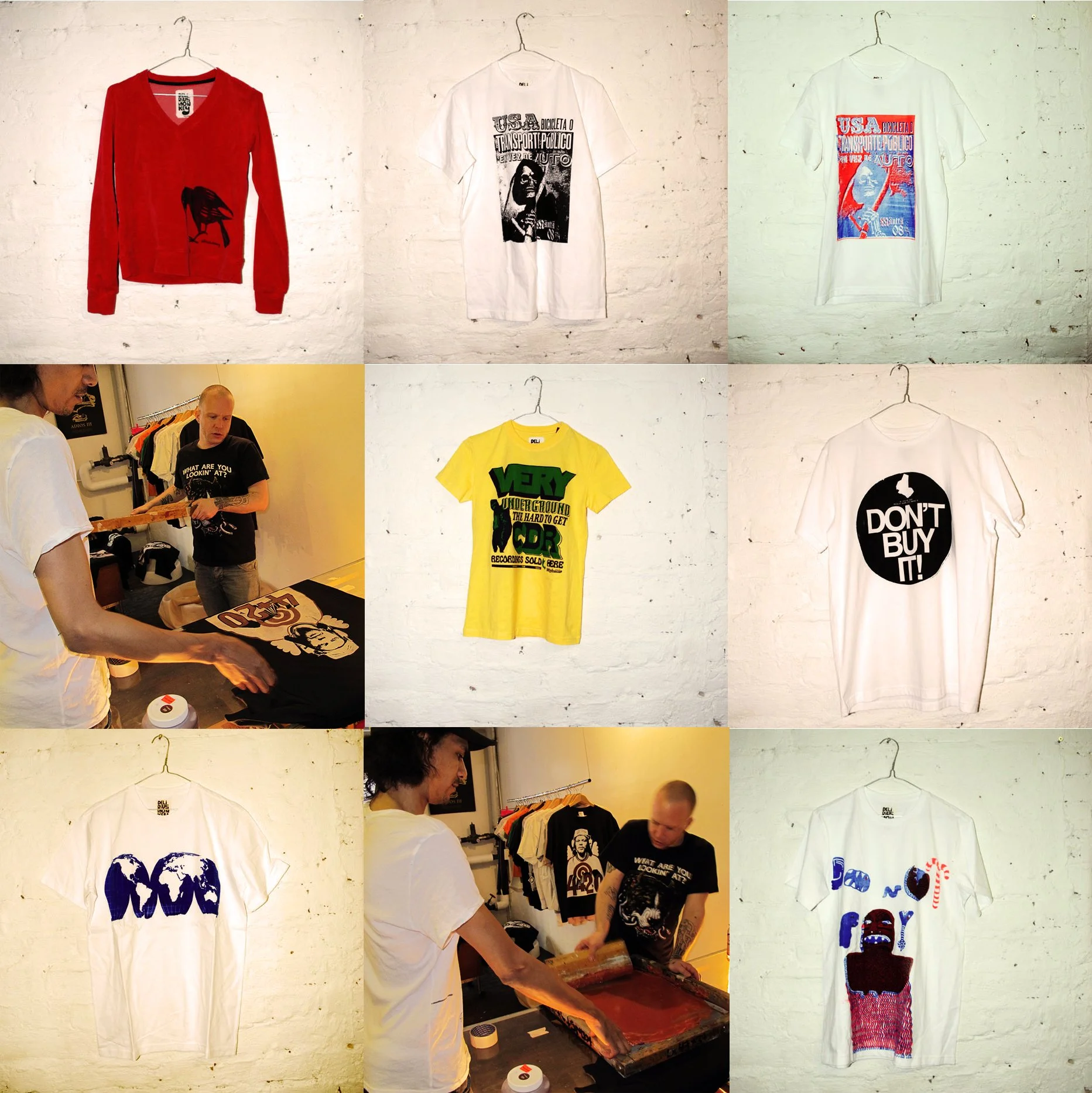 Vilunki & Mikki printing at Myymälä2 in 2011