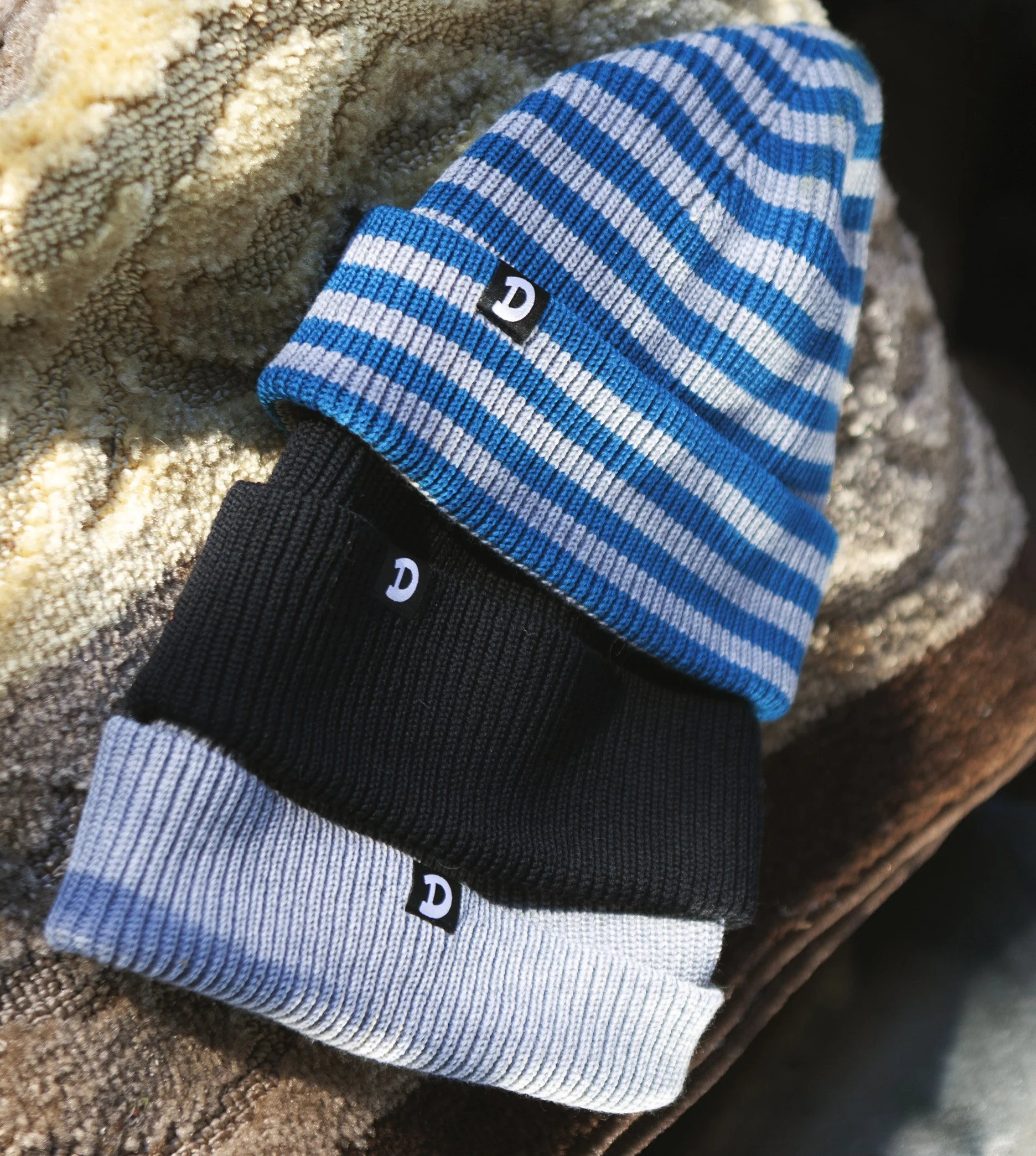 Striped beanie
