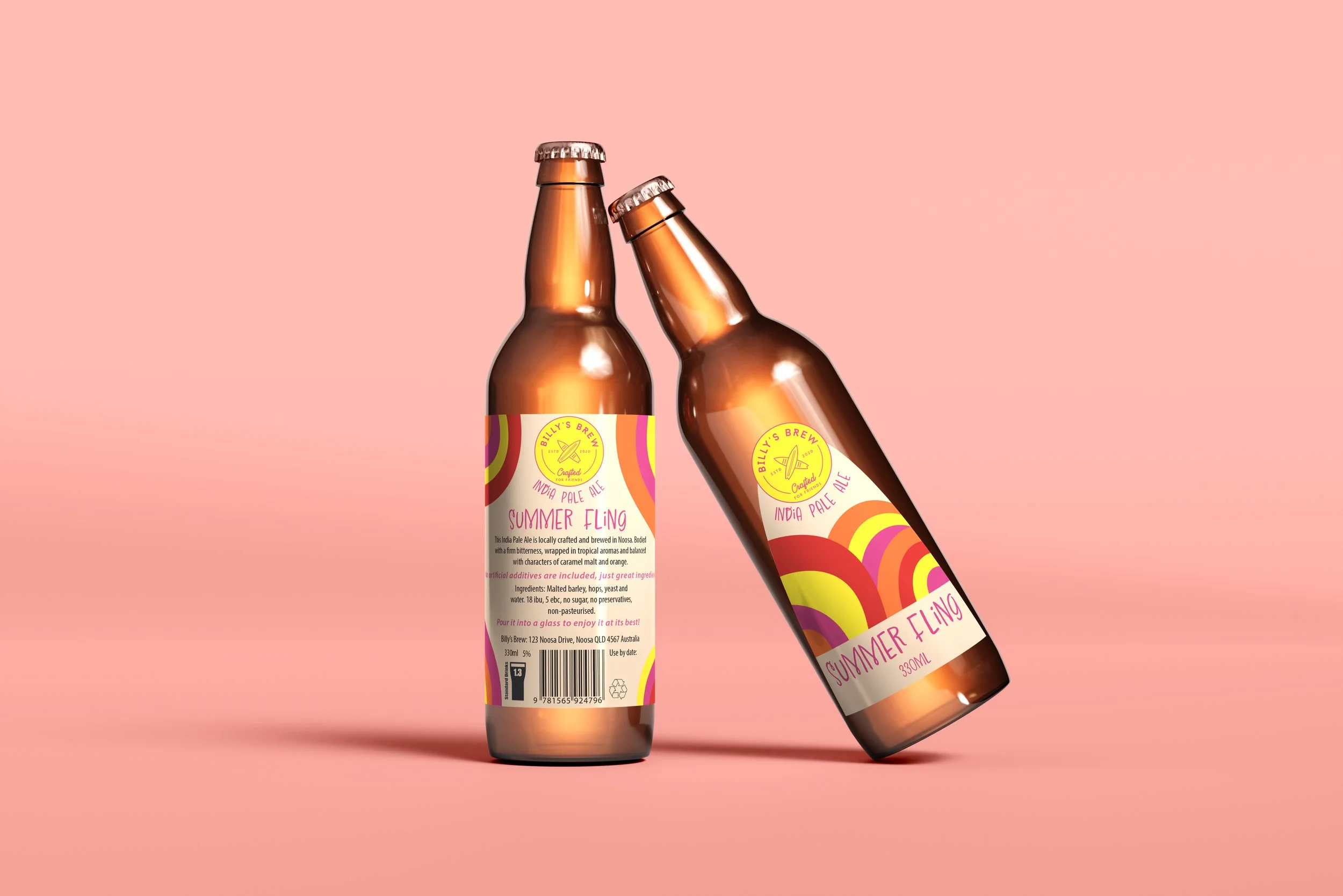 Billy's Brew Beer Label