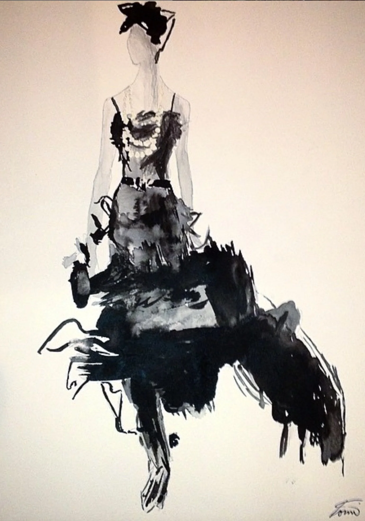 Model From Vogue In Ink