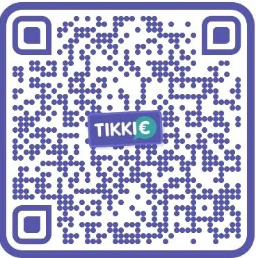 QR-code met het Tikkie logo in het midden.