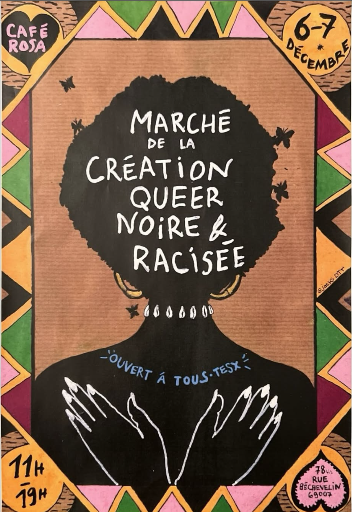 Marché de la création Queer noire et Racisée