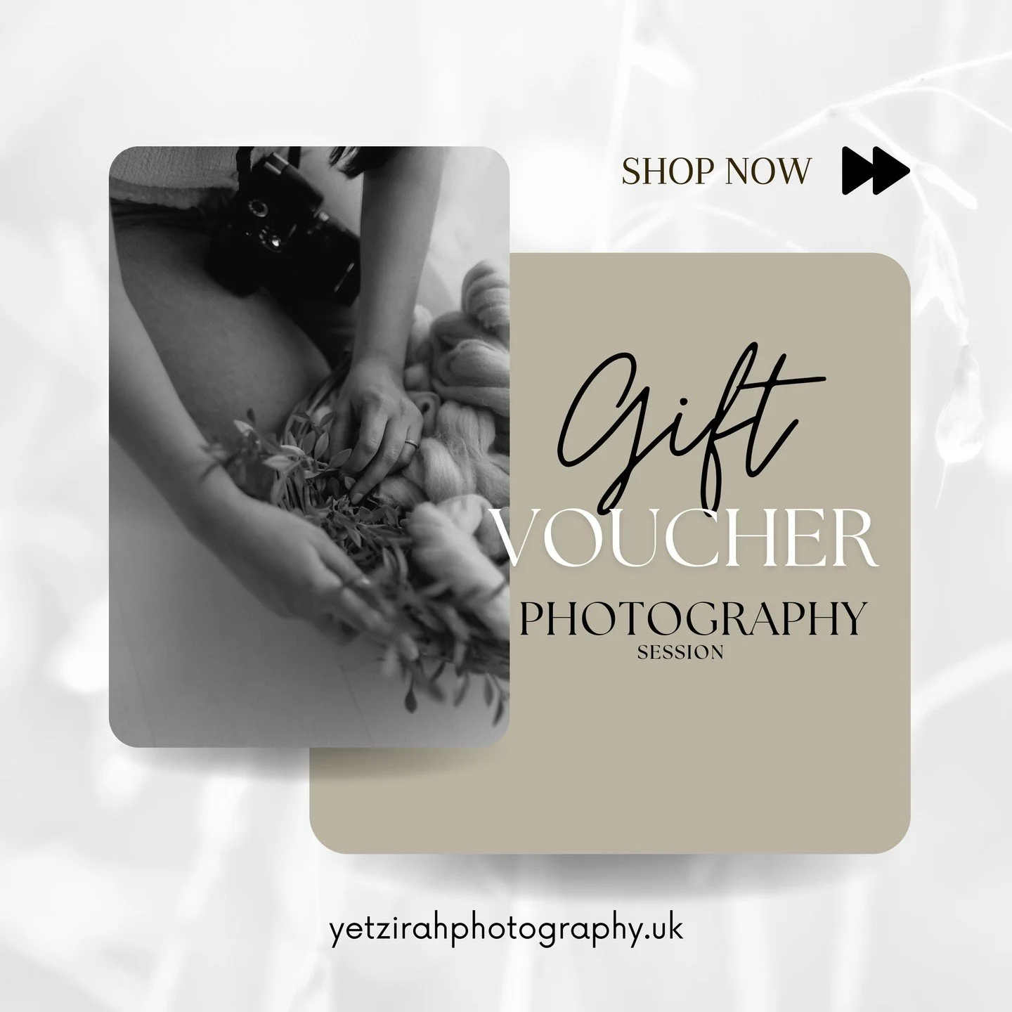 Did you know I offer gift vouchers? They&rsquo;re ideal if you&rsquo;d like to give someone something a bit more thoughtful &mdash; an experience, a relaxed session, and some lovely memories to hold onto.
If you fancy something a little different fro