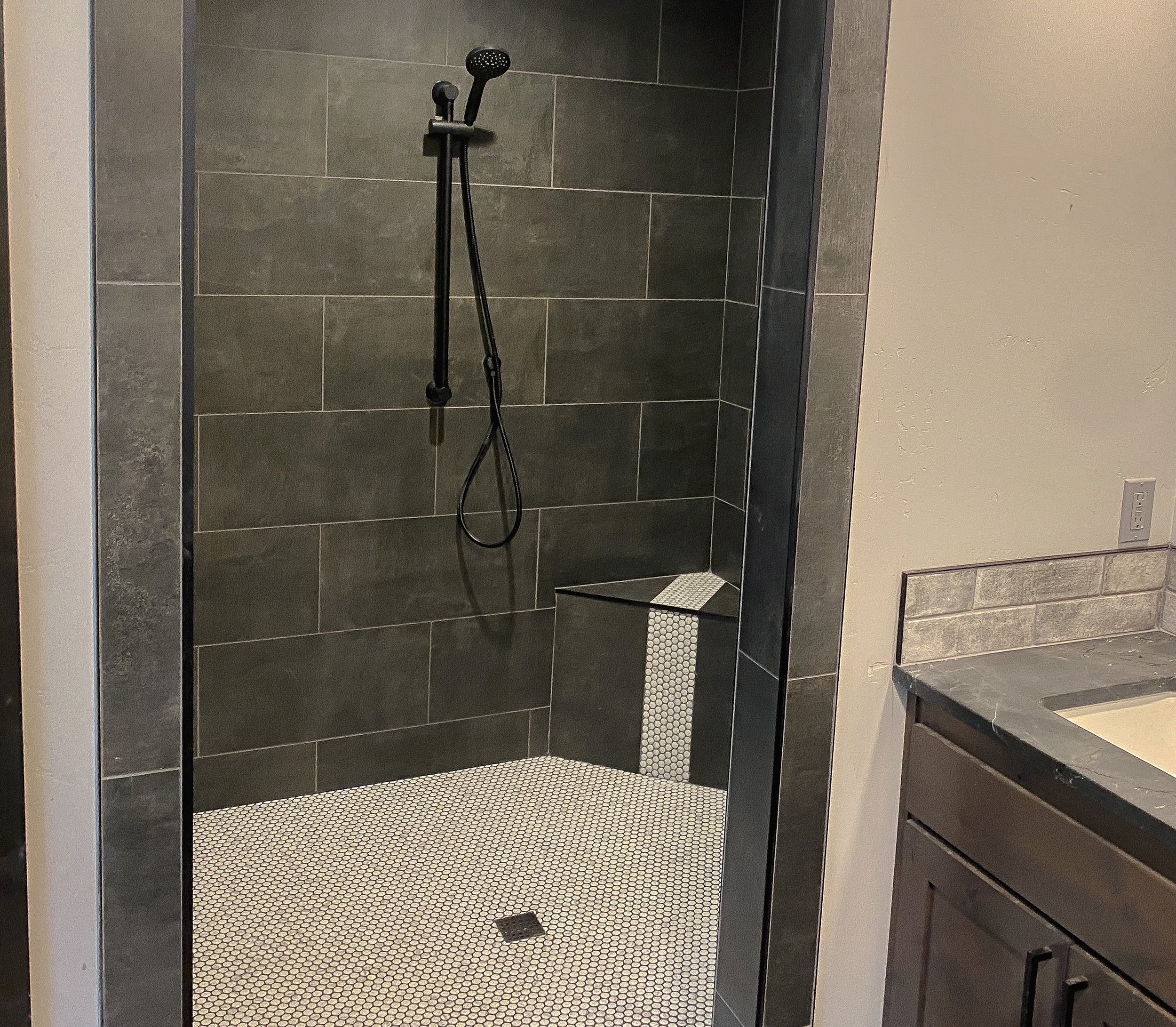 12"x24" Brick-set Master Shower