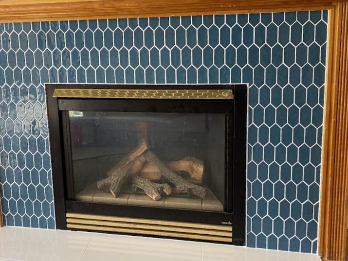 Fireplace Tiled Surrounding