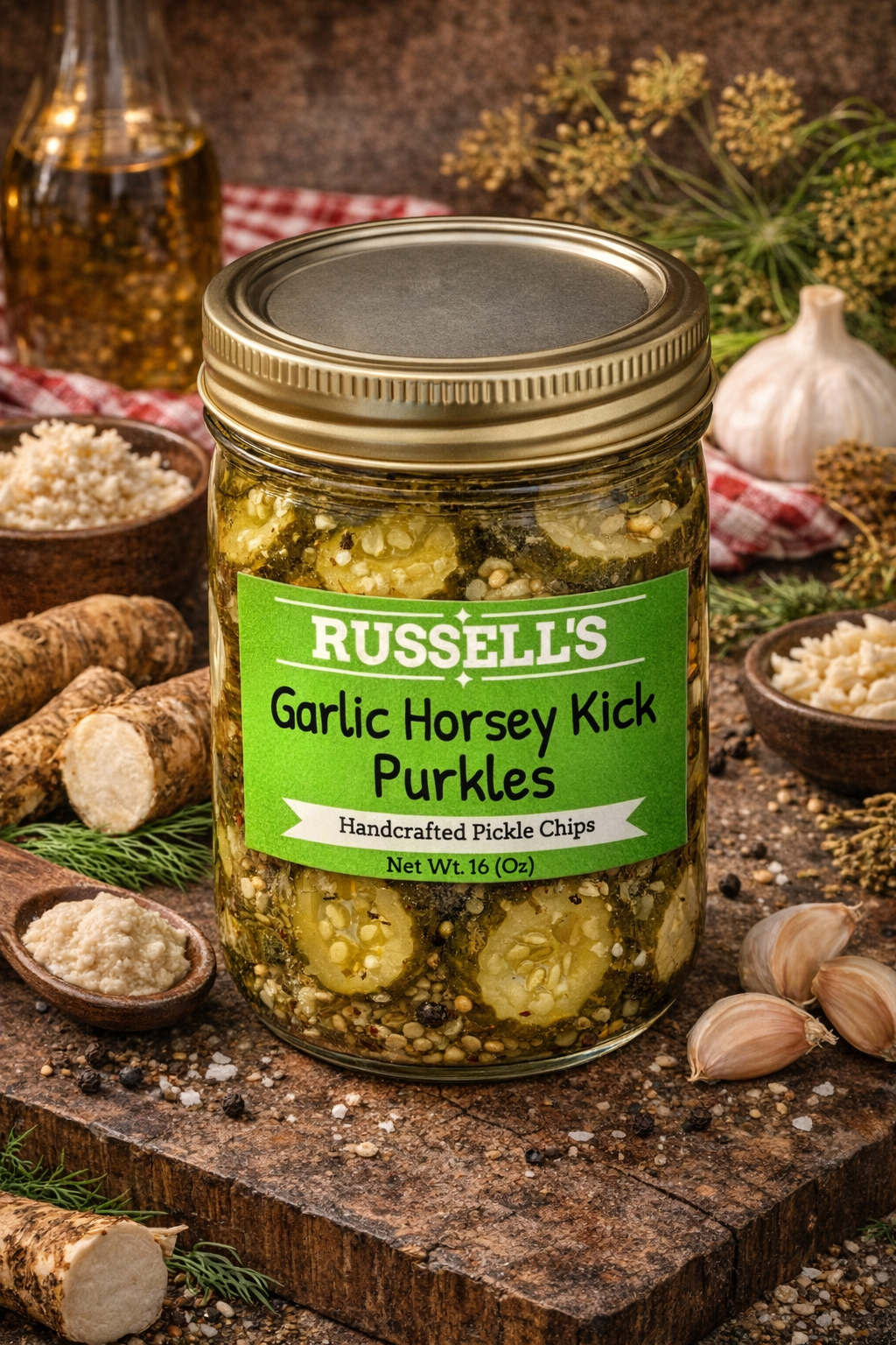 Garlic Horsey Kick Purkles