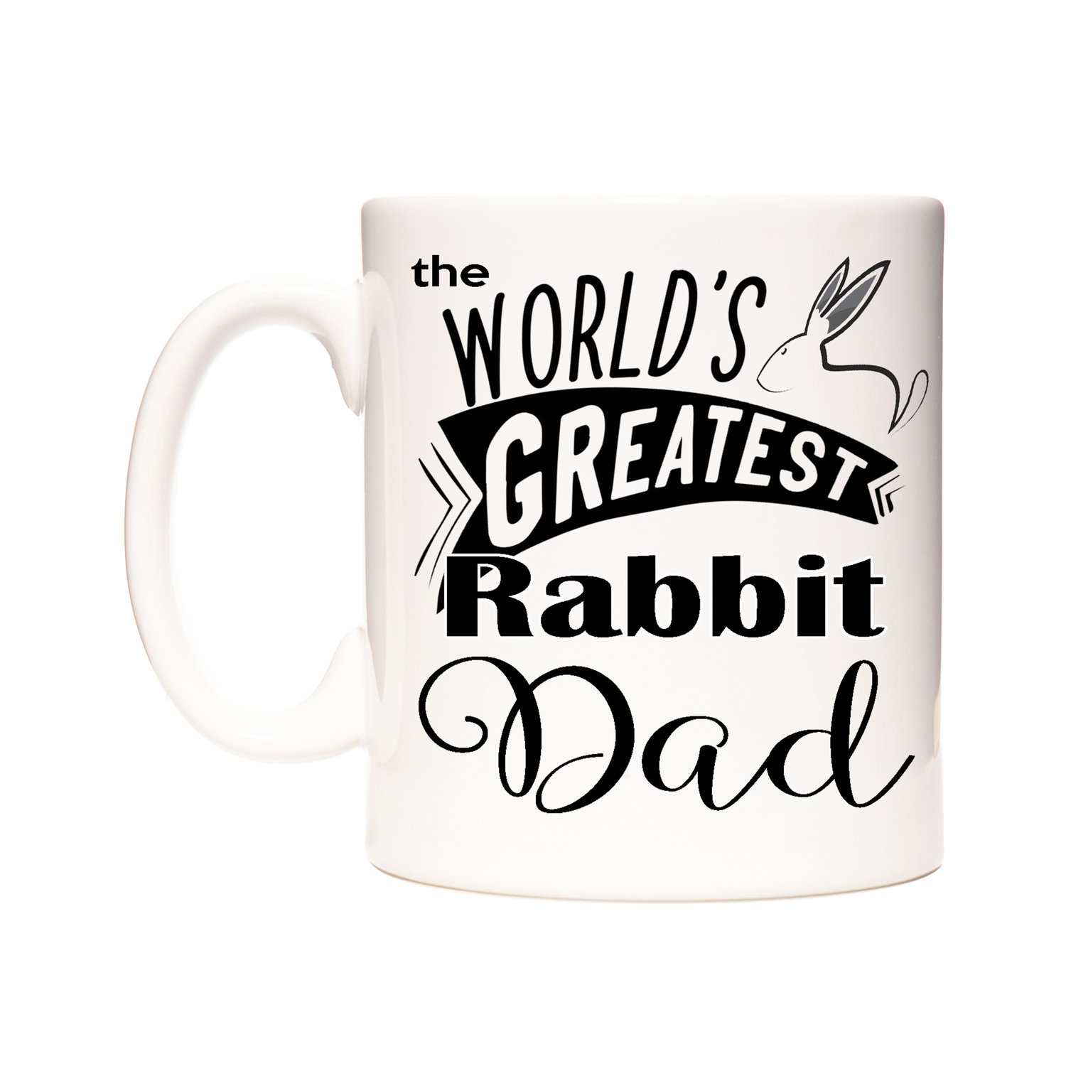 Rabbit Coffee Mug Ceramic, Rabbit Dad Mom Mug, Bunny Mug, Mug For Men –  Miette And Company