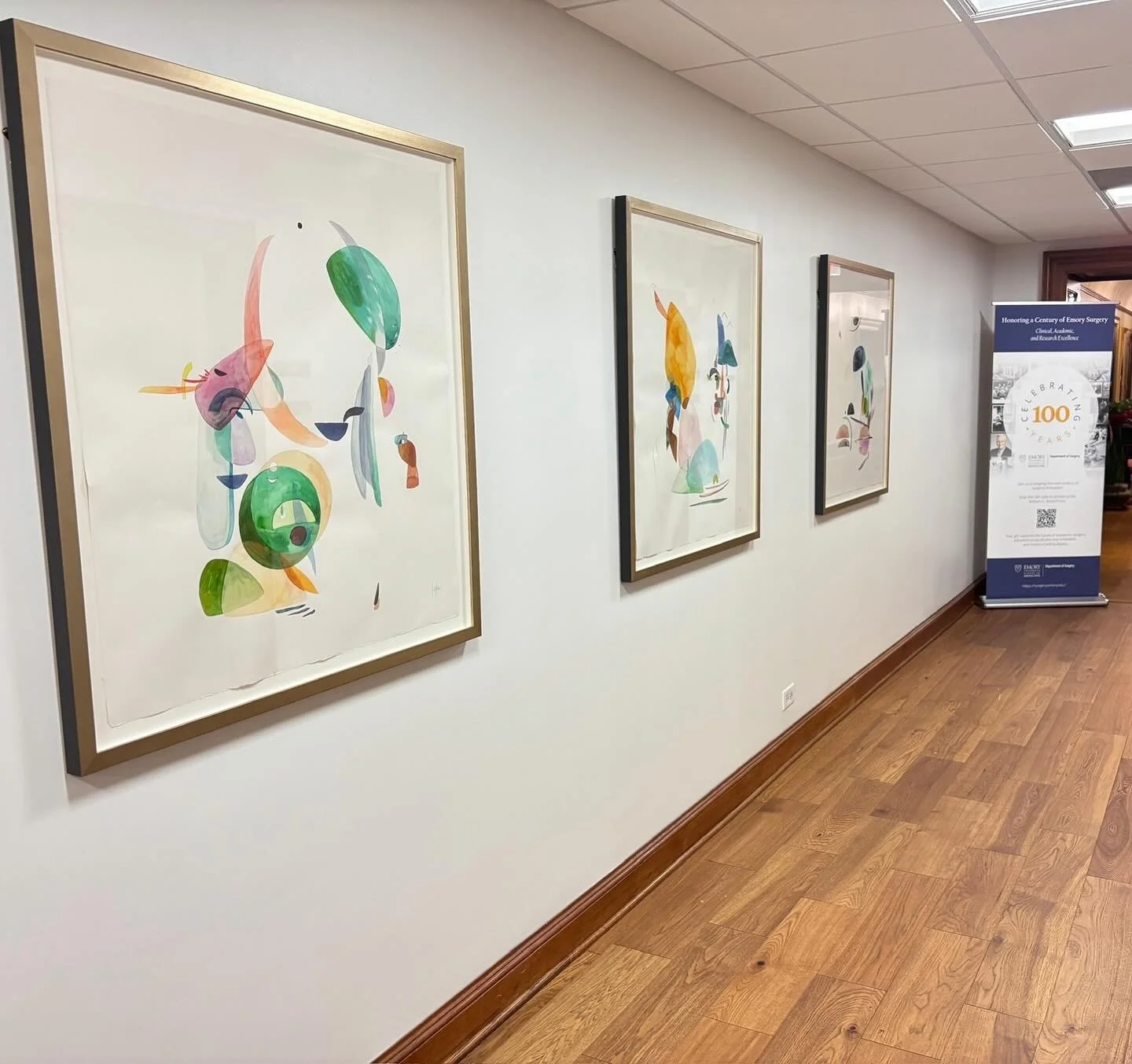 Adding some color and energy to healthcare spaces = ⭐️⭐️⭐️⭐️⭐️.
Art plays an important and often overlooked role in both physical and emotional healing.

Original watercolor on paper by @crysta.luke and always impeccable framing by @artifactsframers