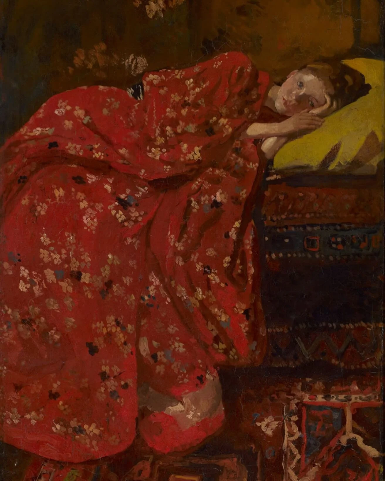 Monday beauty in the world 

George Hendrik Breitner, Girl in a Red
Kimono 
ca. 1895-1896
Oil on Panel