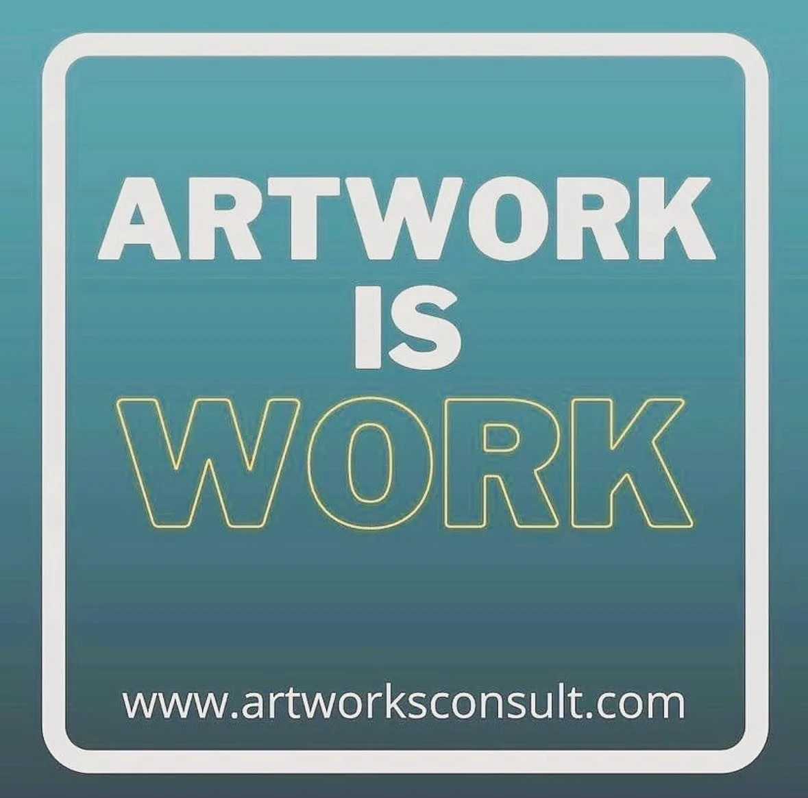 Reminder that Artwork is Work!  It is not a commodity or a widget.  Working artists deserve to get paid fairly and have their work presented respectfully.  The low road never got anyone anywhere worthwhile.....