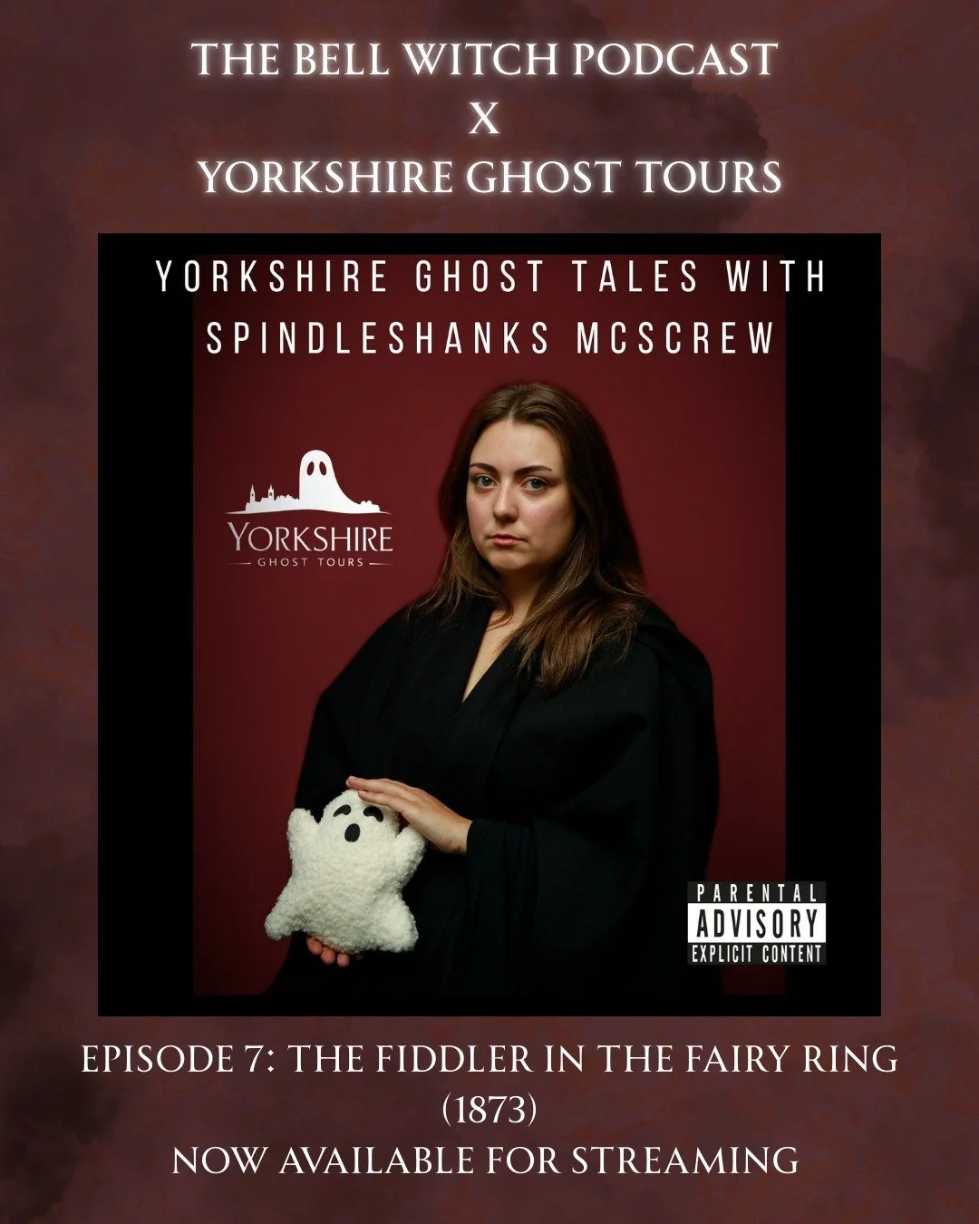 The fae are not to be disturbed! Find out why in this Victorian tale of enchantment, magic, witchcraft, mushrooms and death. Now available for streaming over at The Bell Witch Podcast 🧚&zwj;♀️

#podcast #ghoststories #fairystories #yorkshireghosttou