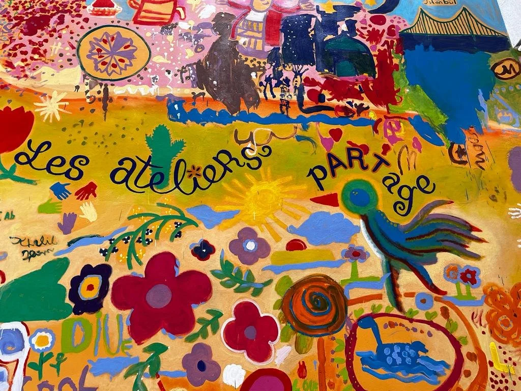 Fresque de Schaerbeek avec les ateliers partage