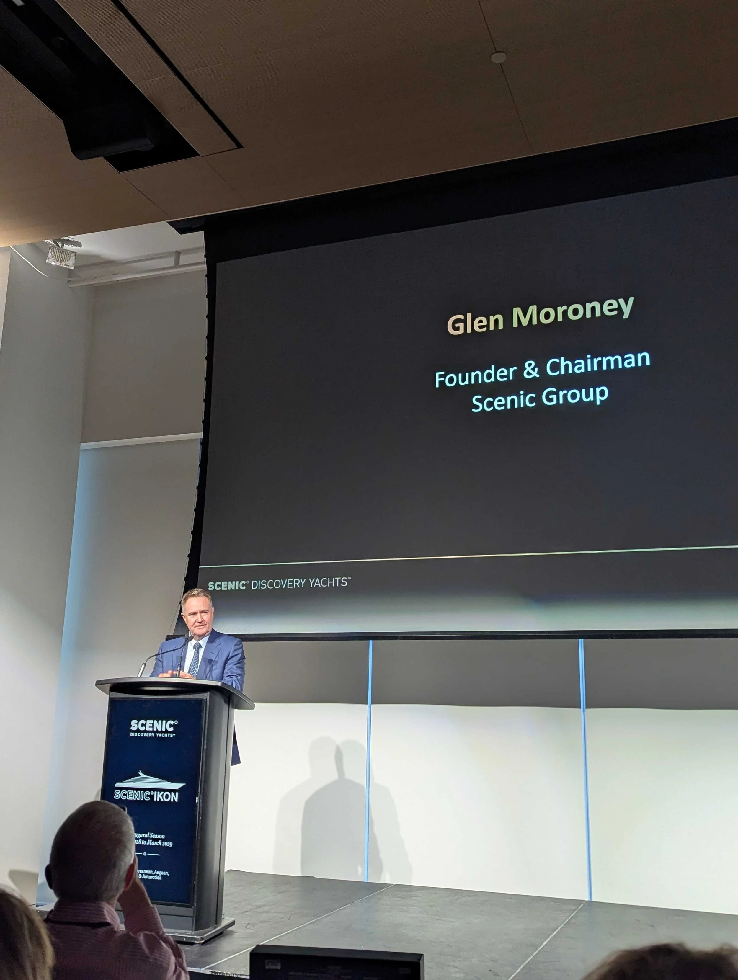 Glen Moroney Speaking at Scenic Event