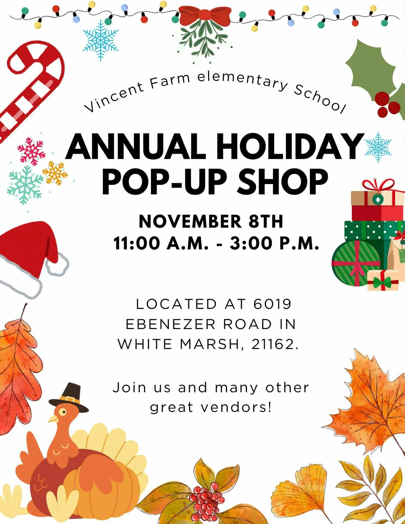 Vincent Farm PTA Annual holiday pop-up shop