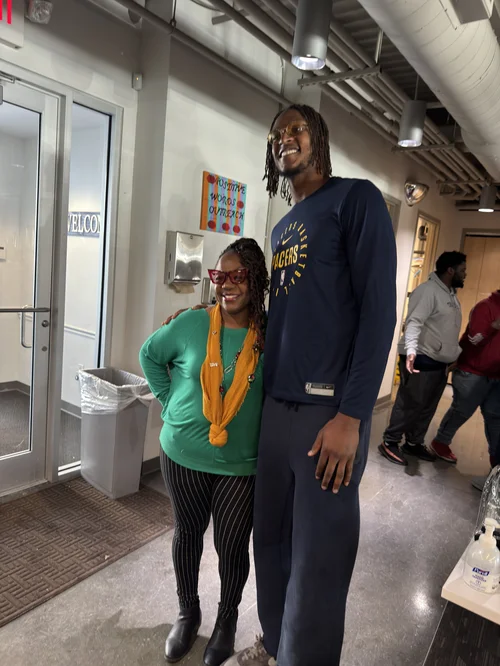 Myles Turner Outreach visit — Outreach