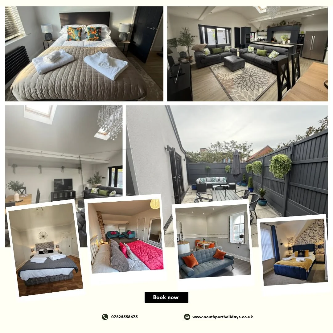 ✈️ Summer Staycation Spots in Southport! ☀️🏡
Looking for a last-minute getaway? We&rsquo;ve got you covered with some stunning homes available this July! 💼🌊

📍 Birkdale Links Lodge &ndash; Sleeps 8
Spacious &amp; stylish in the heart of Birkdale 