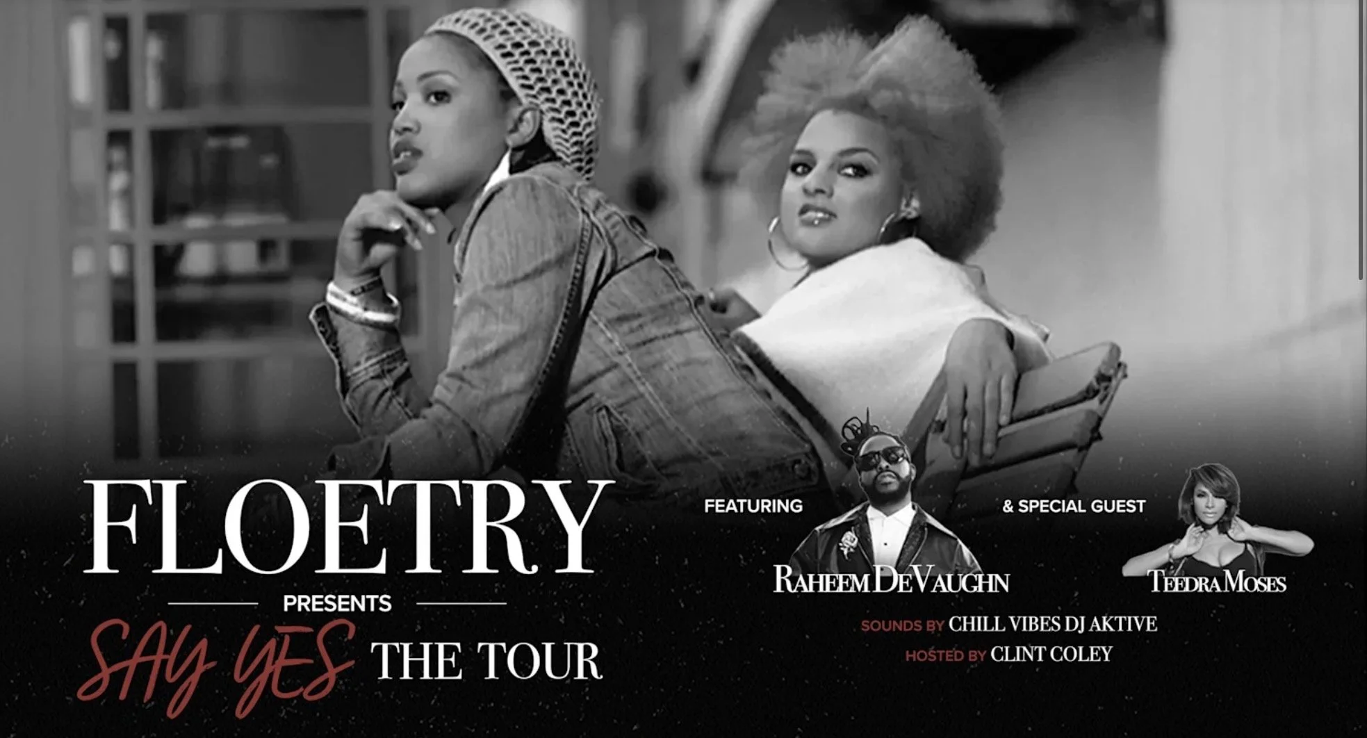Floetry Say Yes Tour flier