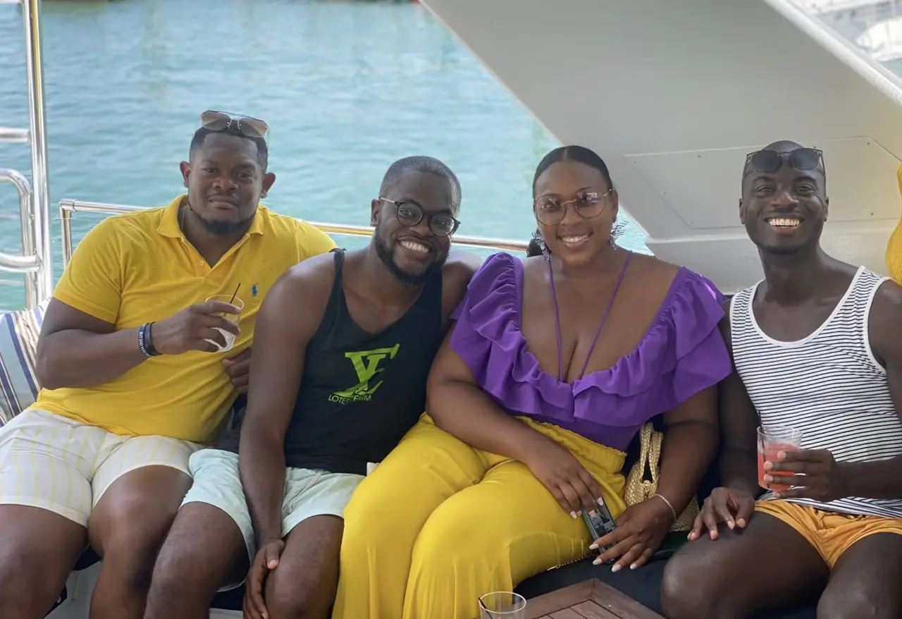  Black Travel Summit attendees on the 2023 yacht cruise  